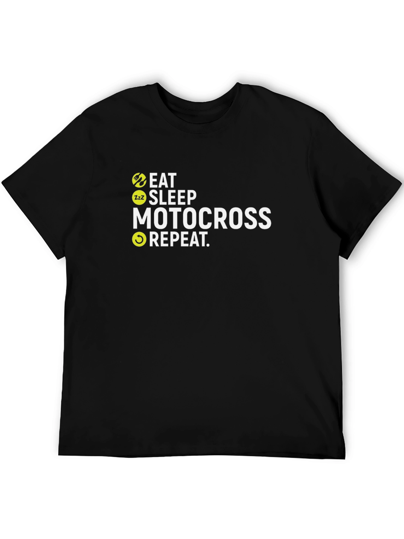 Eat Sleep Motocross Repeat Graphic T-Shirt