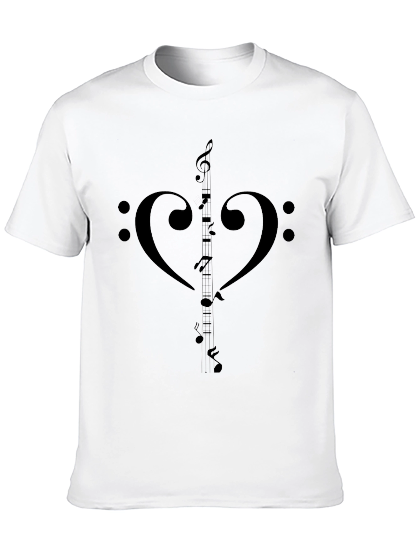 Musical Heartbeat Black T-Shirt