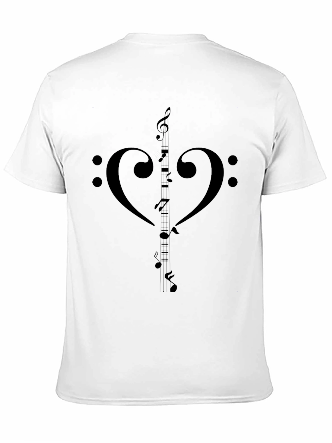 Musical Heartbeat Black T-Shirt