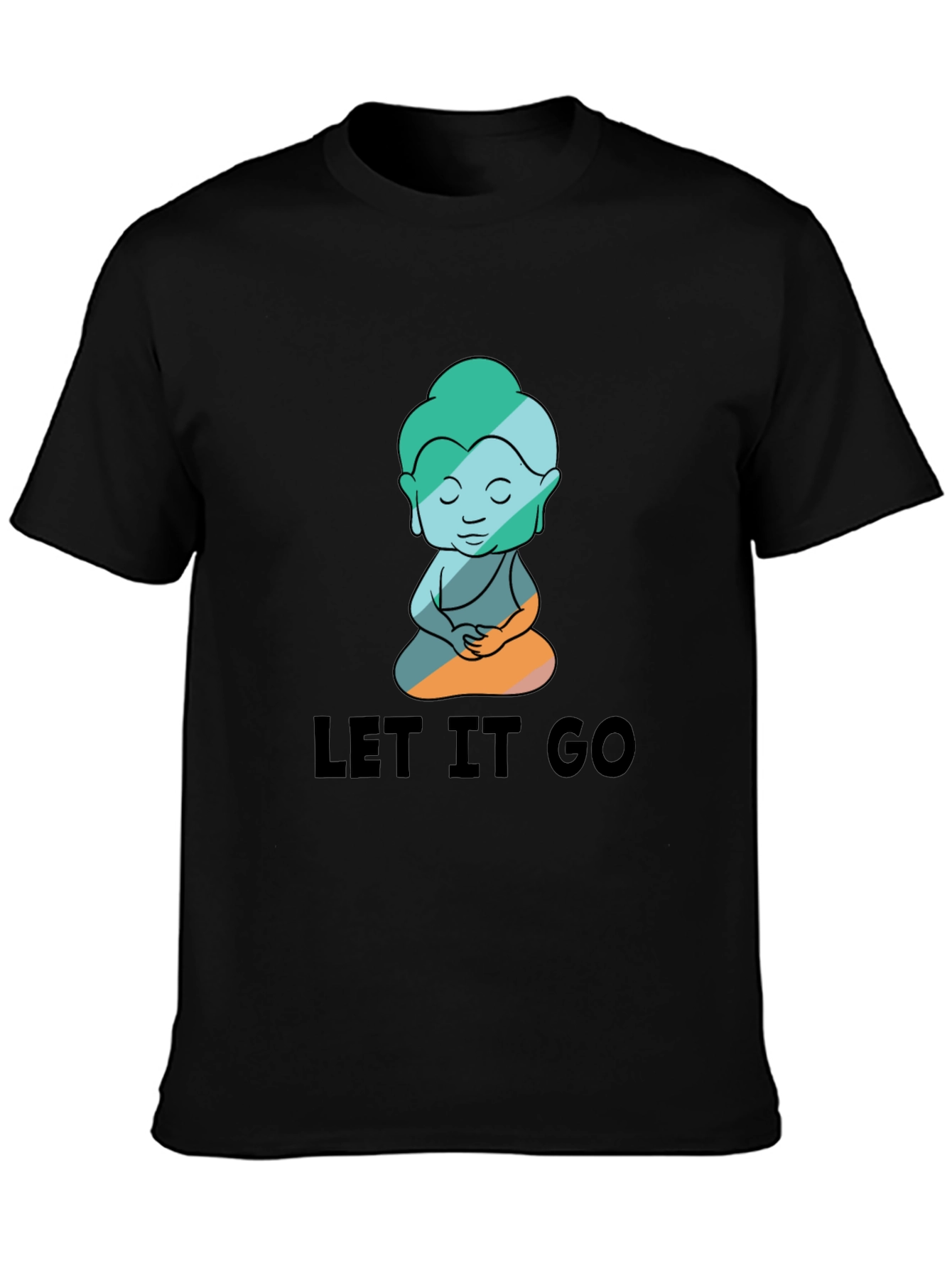 Let It Go Buddha Graphic T-Shirt