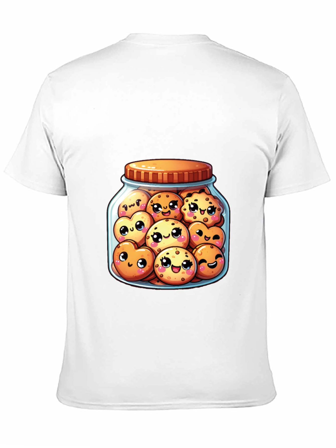 Kawaii Cookies in Jar T-Shirt - Cute Foodie Tee