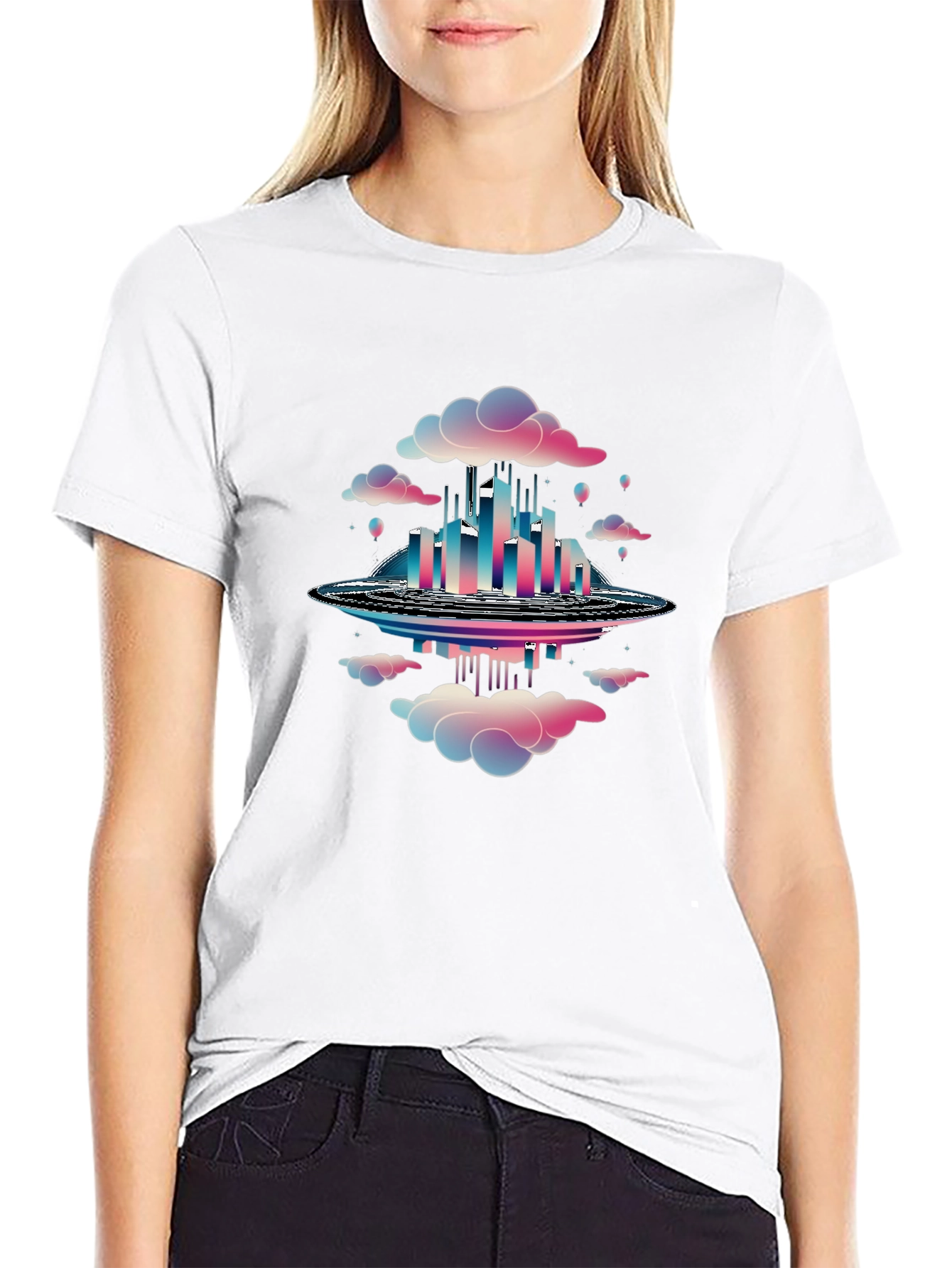 Cloud City Graphic Tee - Black