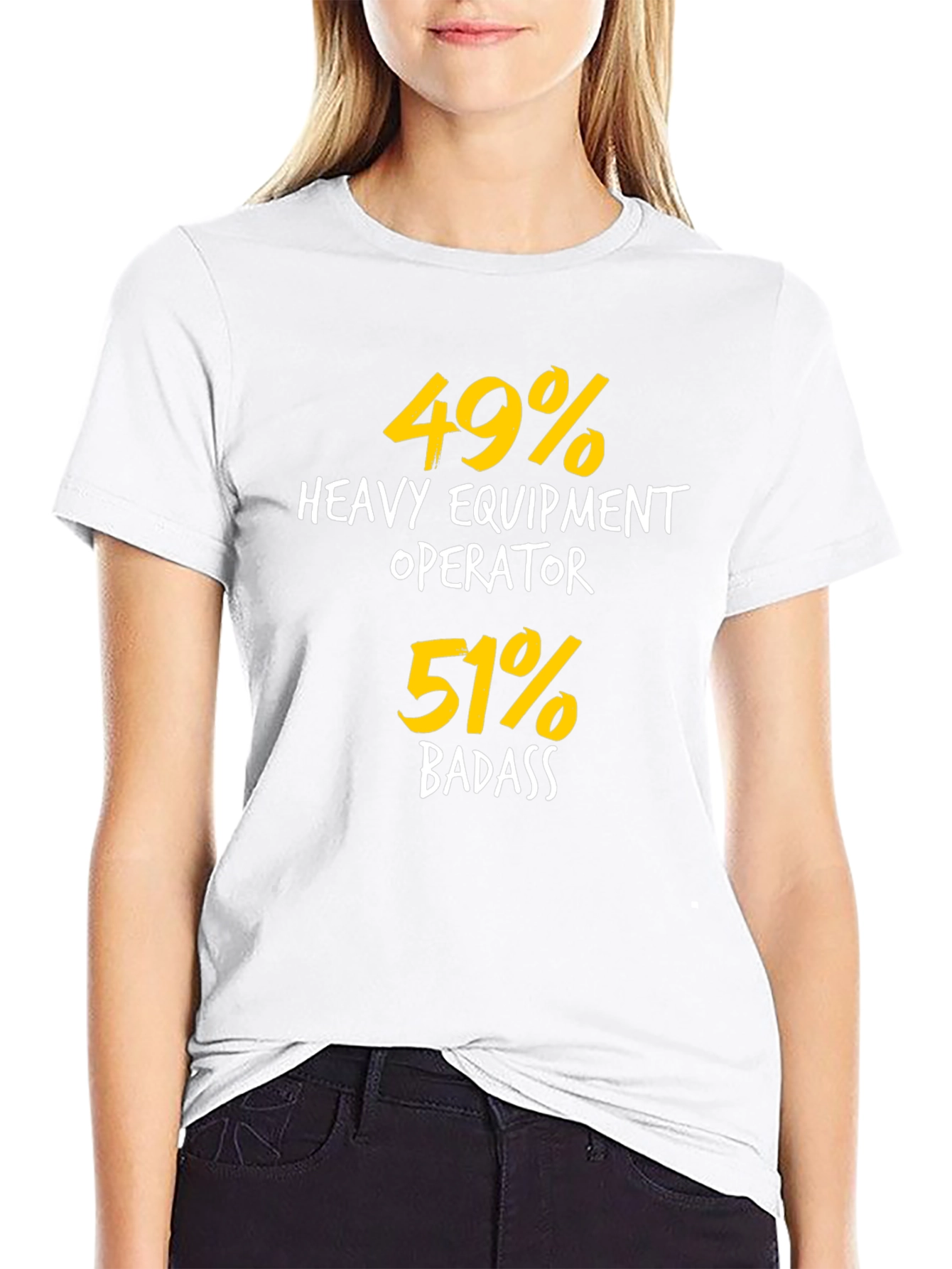 Heavy Equipment Operator Badass T-Shirt
