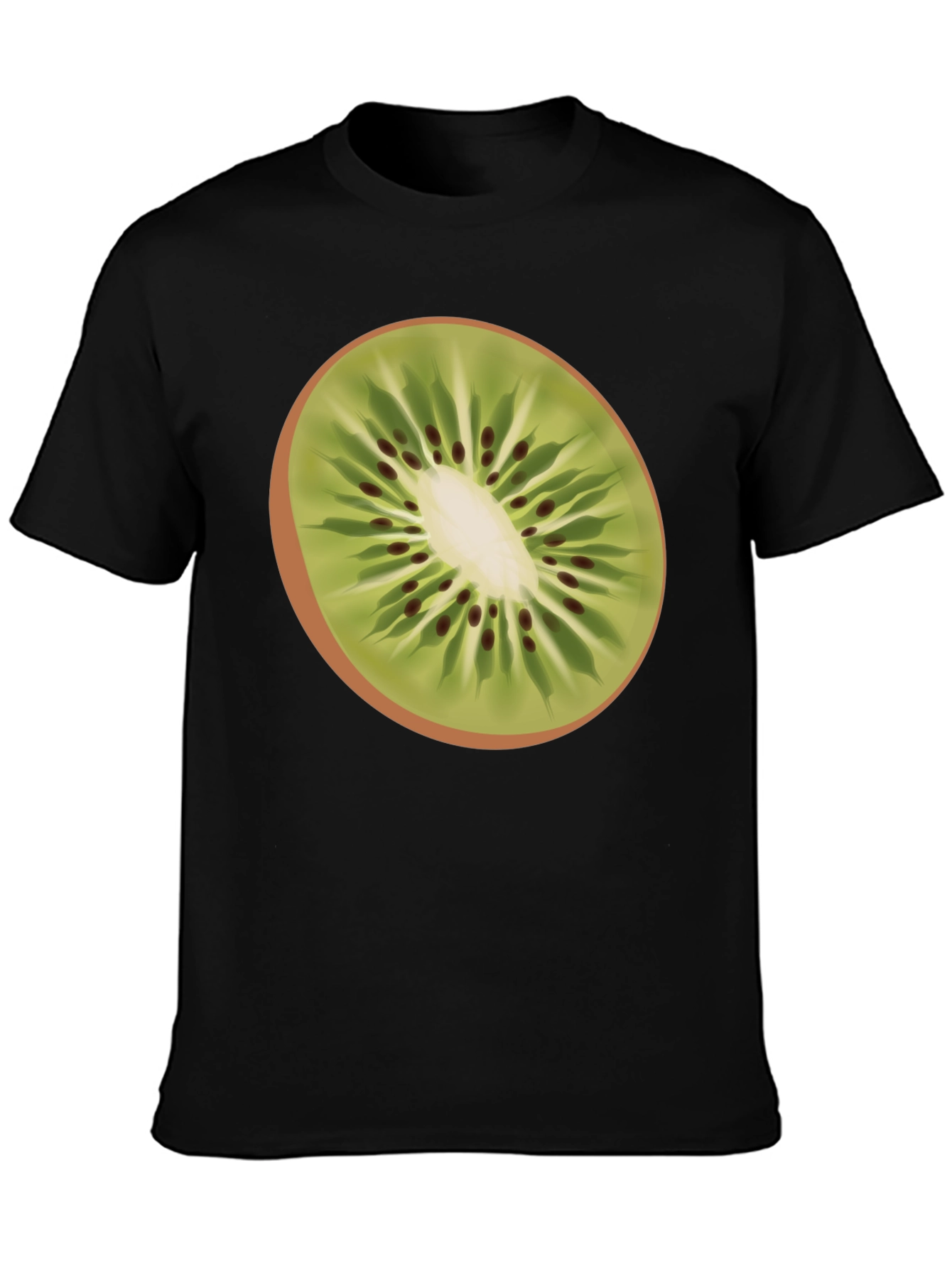 Kiwi Slice Graphic Tee - Black T-Shirt