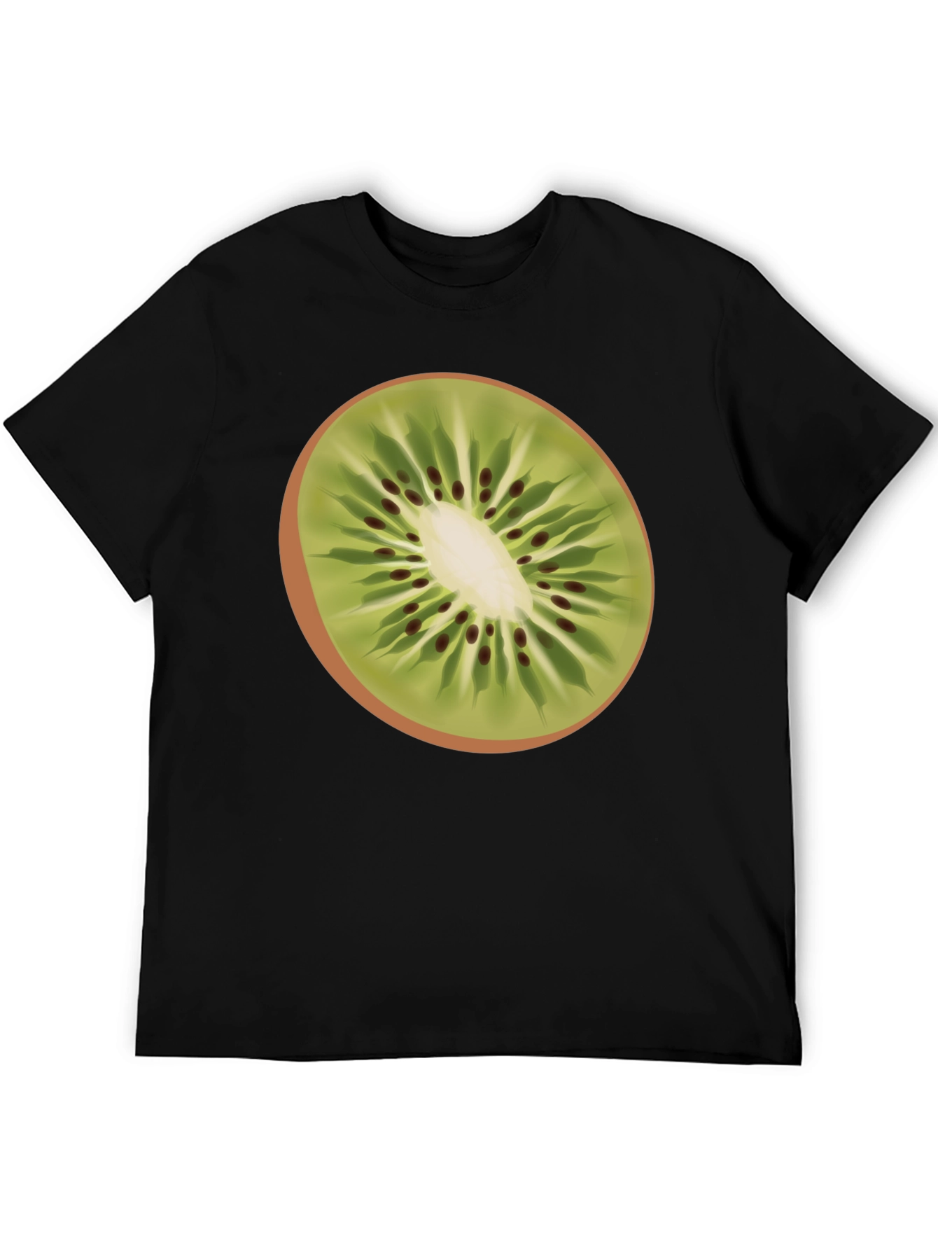 Kiwi Slice Graphic Tee - Black T-Shirt