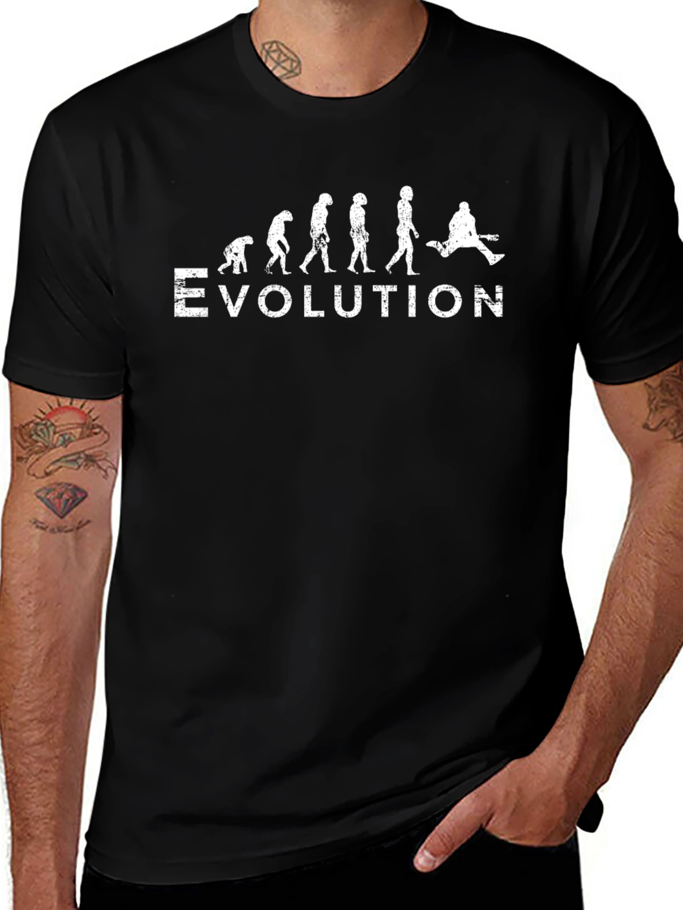 Evolution of Rock T-Shirt - Black Cotton Tee
