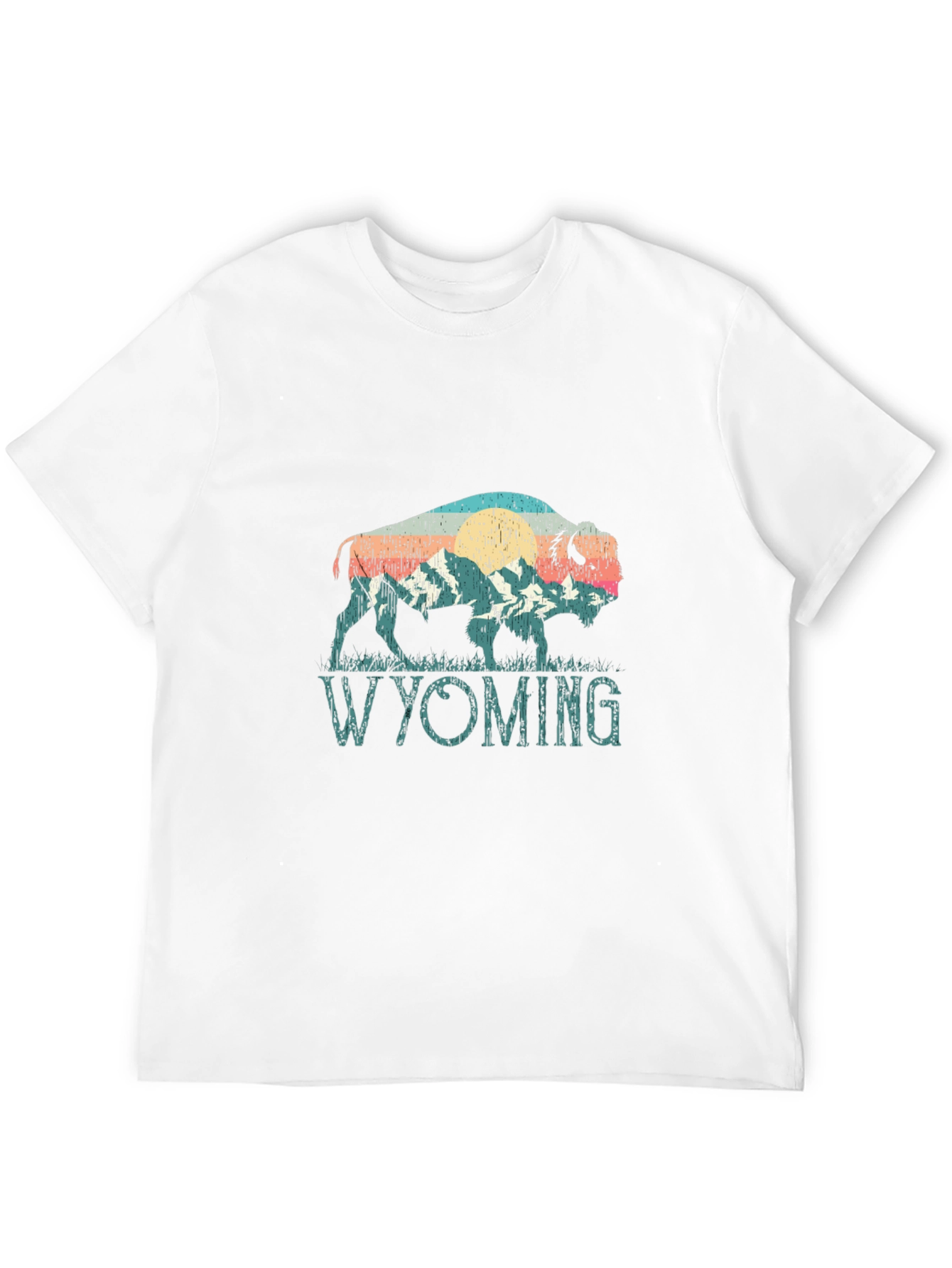 Wyoming Bison Graphic Tee - Black T-Shirt