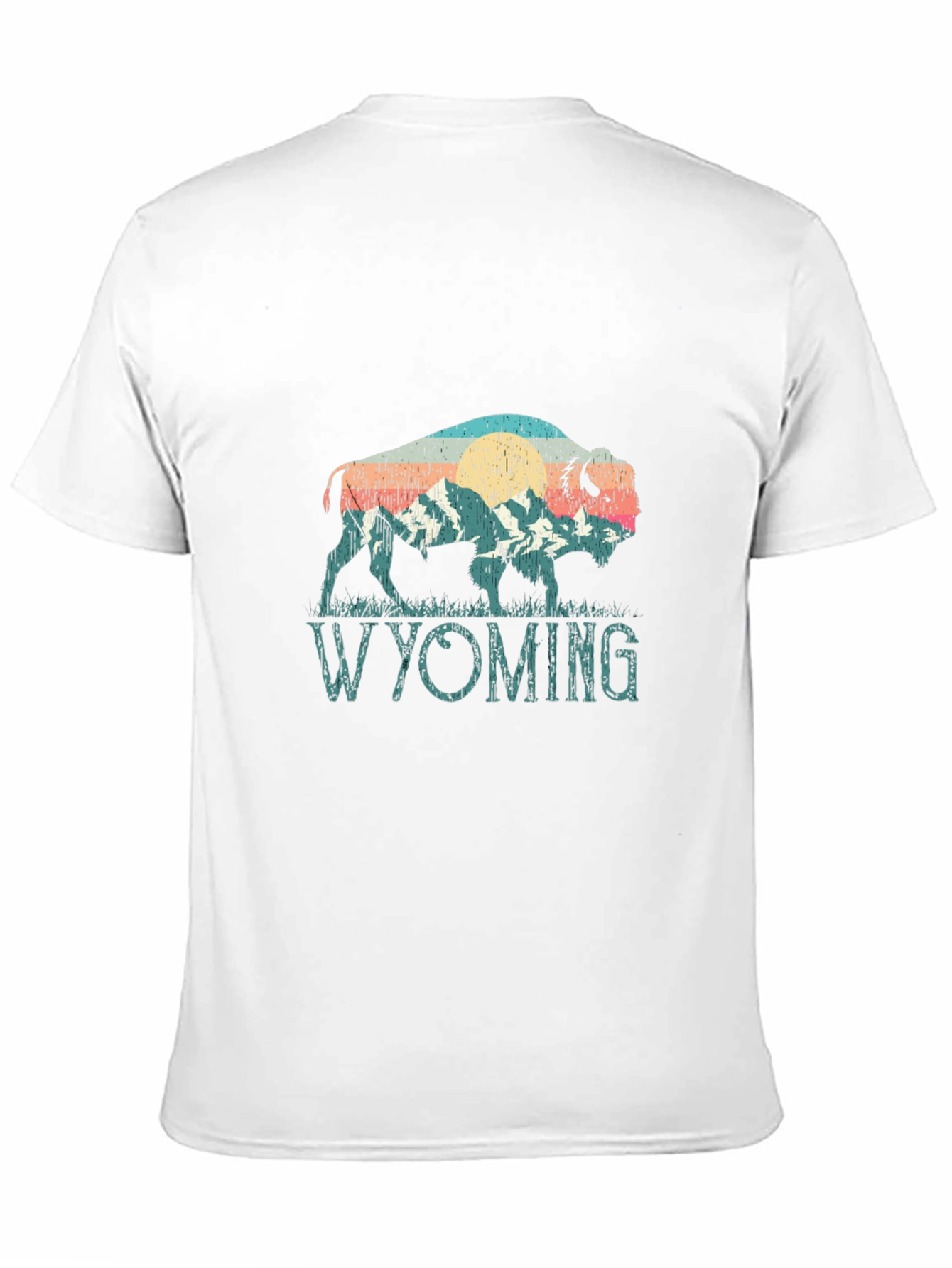 Wyoming Bison Graphic Tee - Black T-Shirt
