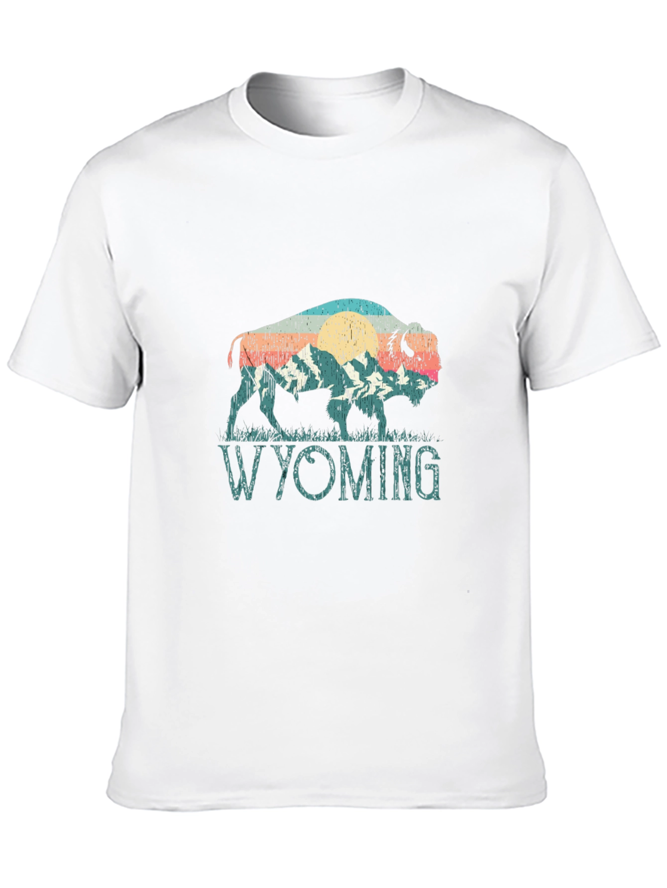 Wyoming Bison Graphic Tee - Black T-Shirt