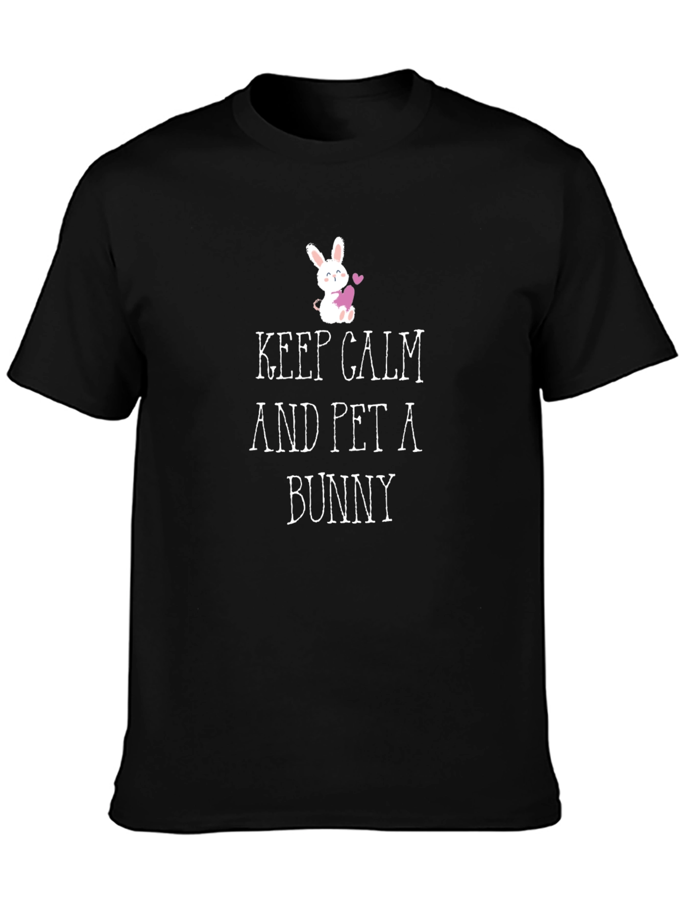 Keep Calm & Pet a Bunny Graphic Tee