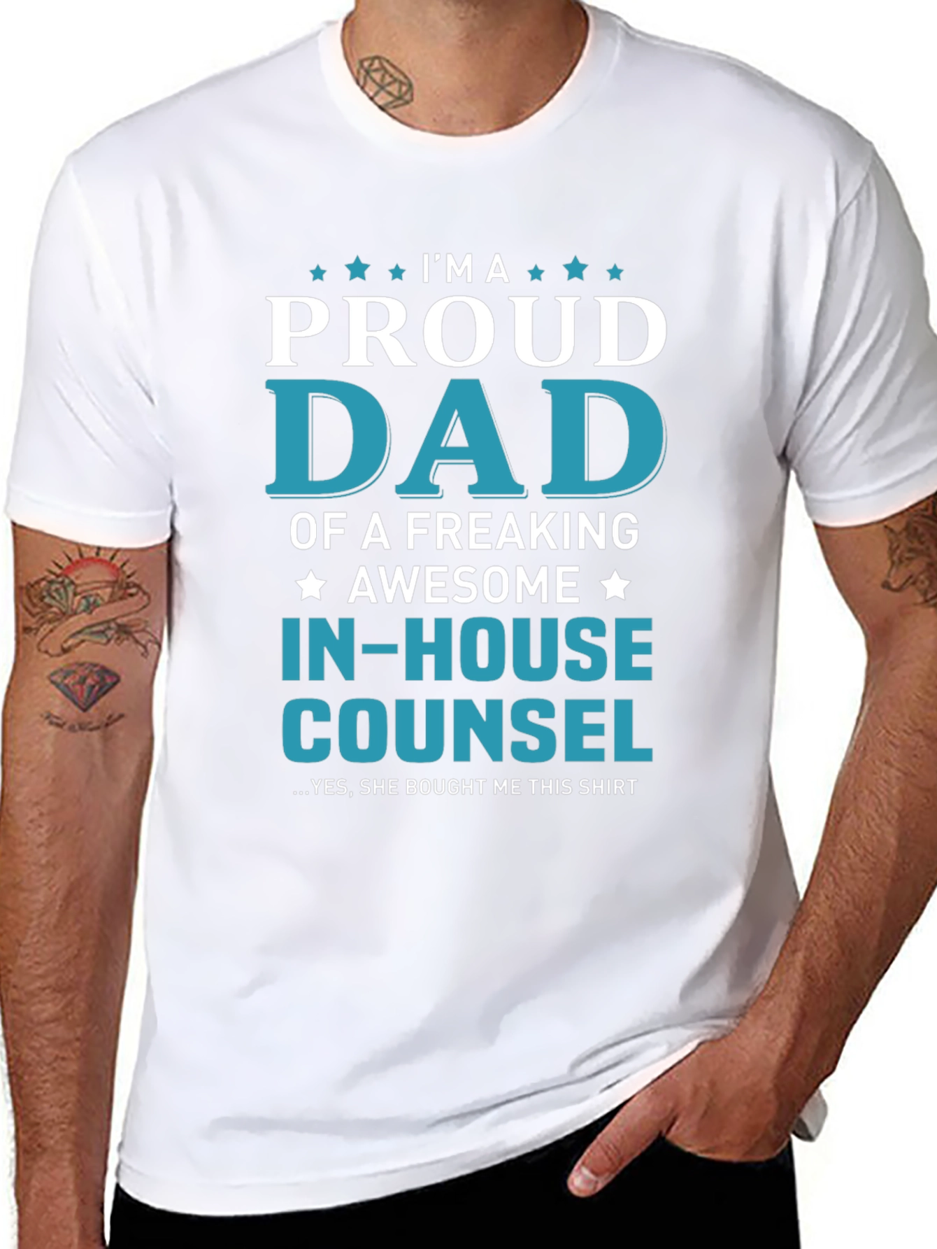 Proud Dad In-House Counsel Graphic T-Shirt