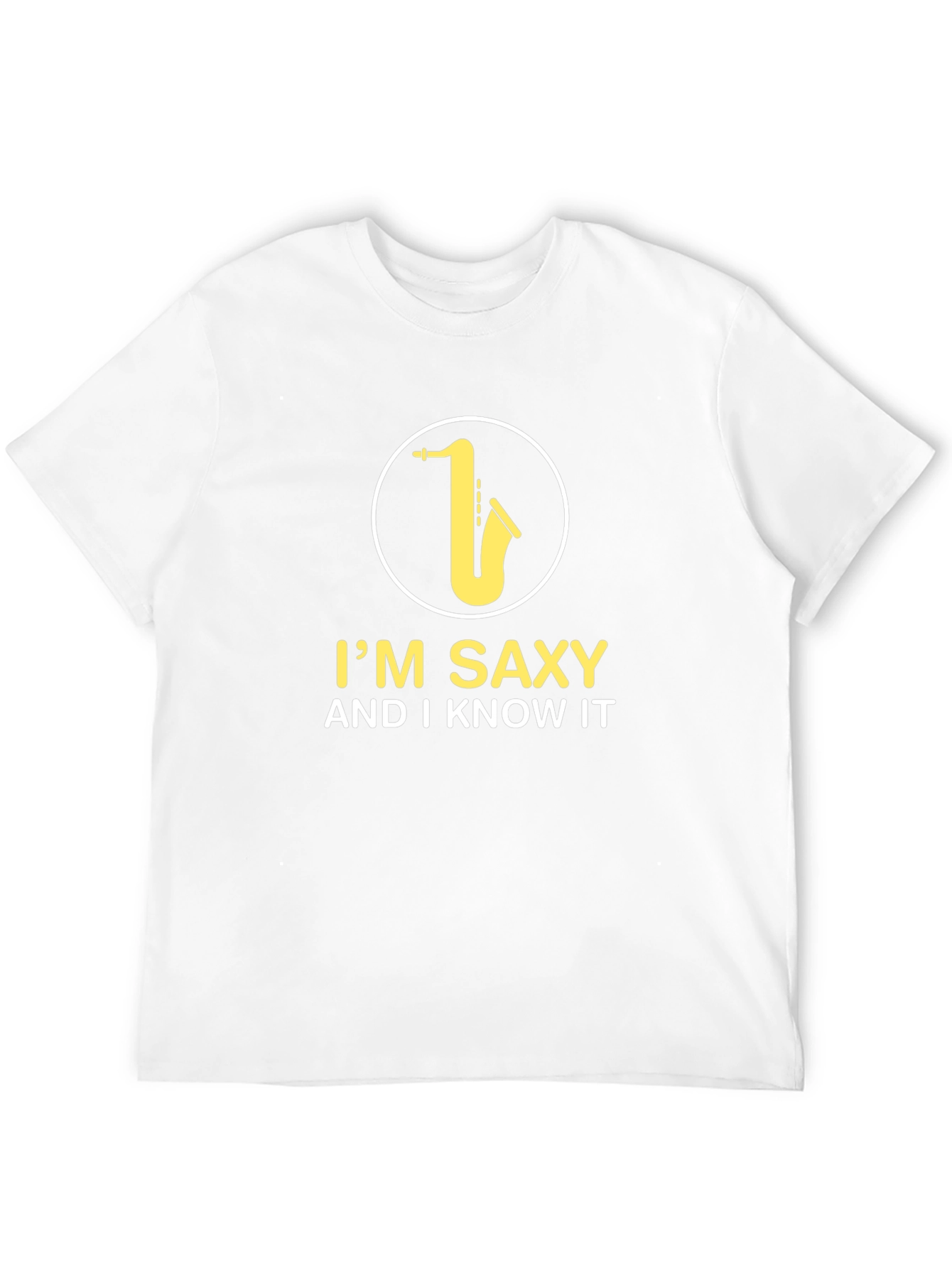 Im Saxy And I Know It Black Graphic Tee
