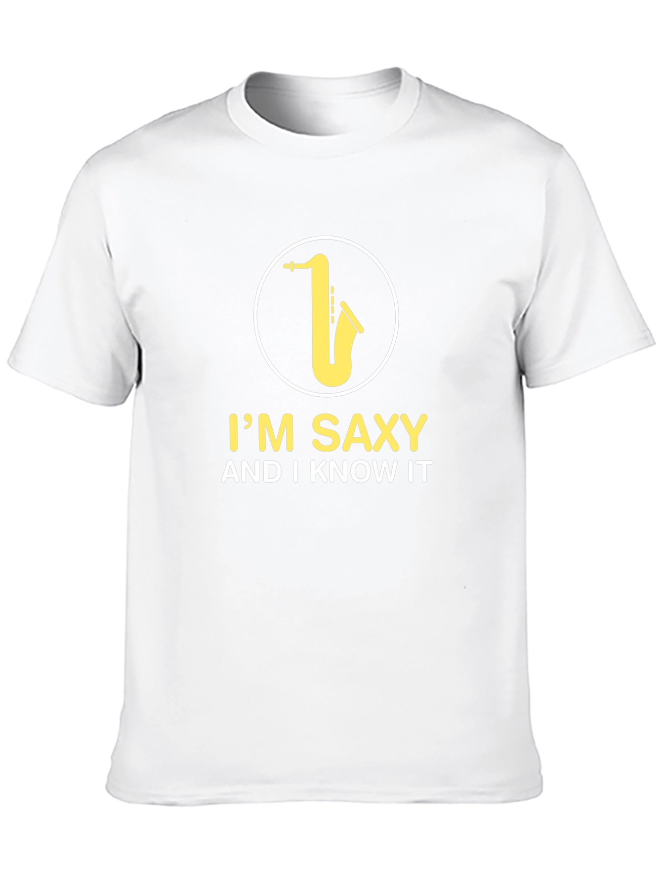 Im Saxy And I Know It Black Graphic Tee