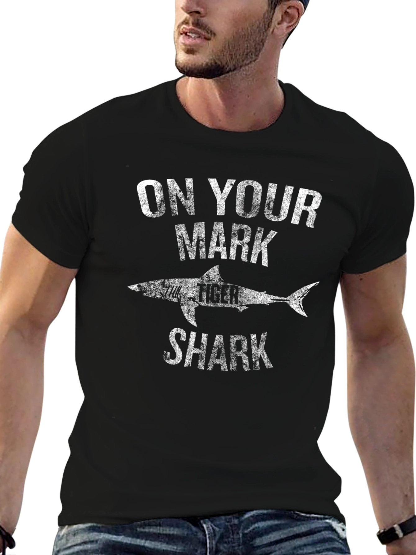 On Your Mark Shark Graphic Tee