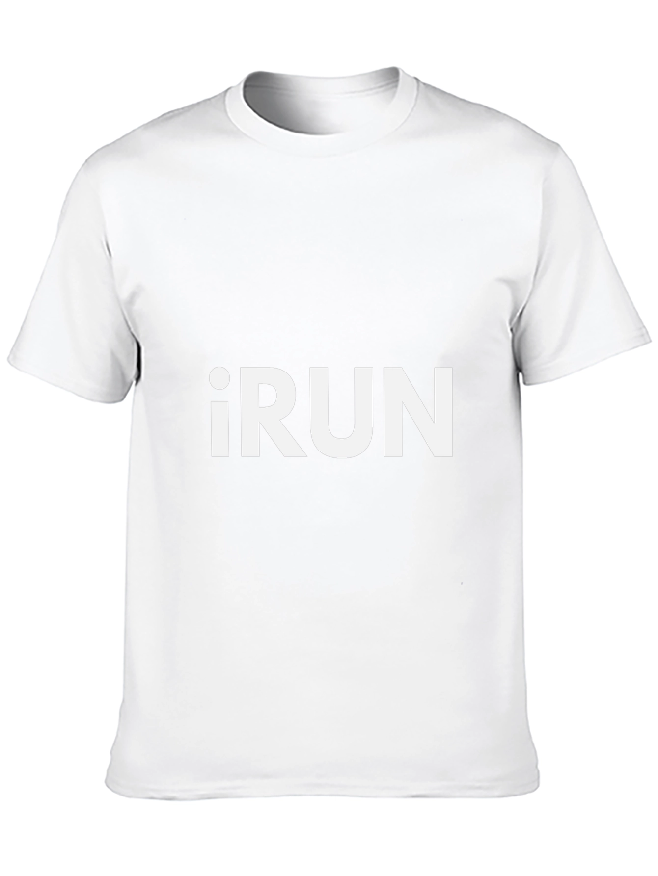 iRUN Graphic Tee - Black Cotton Blend