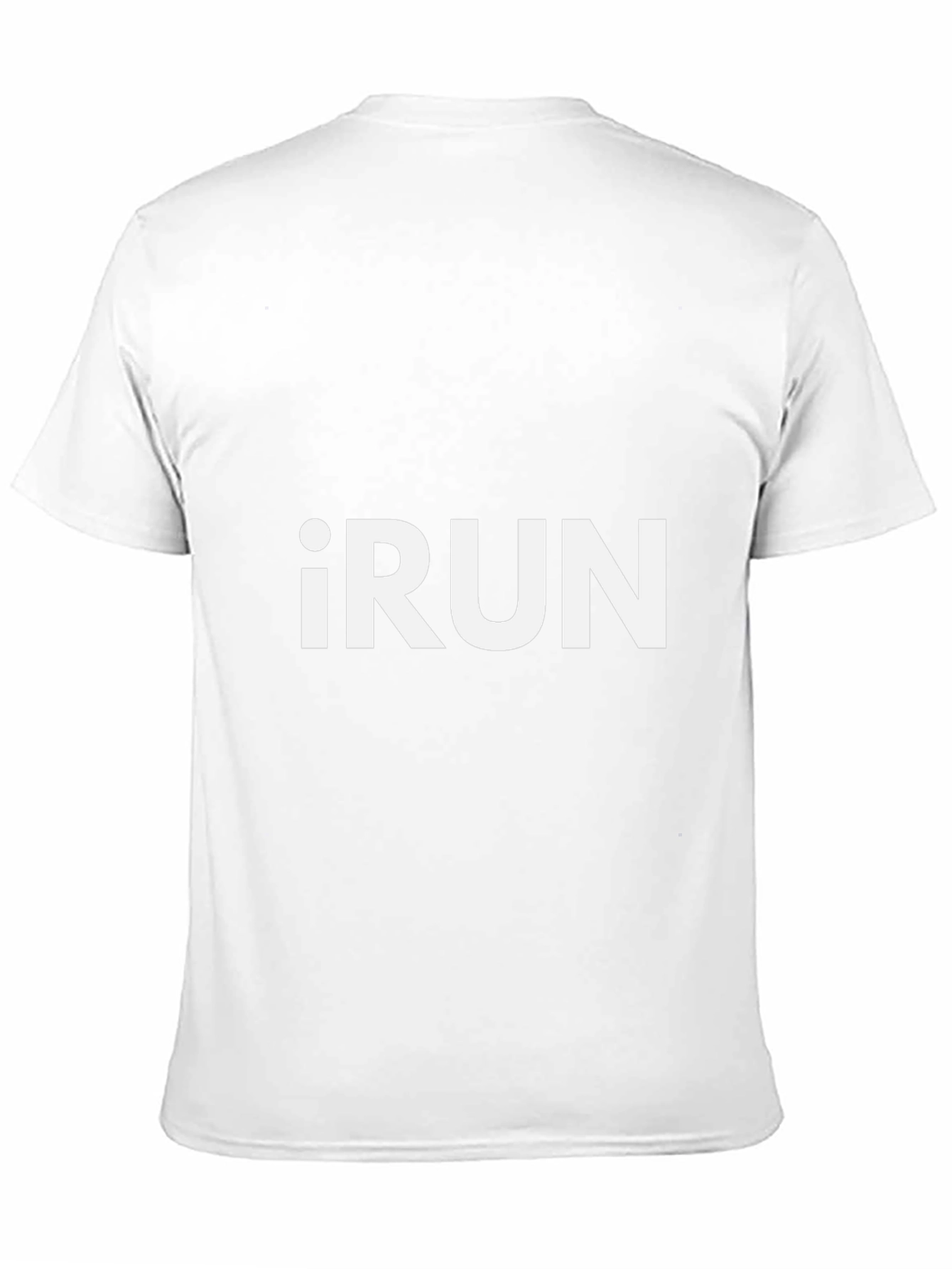 iRUN Graphic Tee - Black Cotton Blend