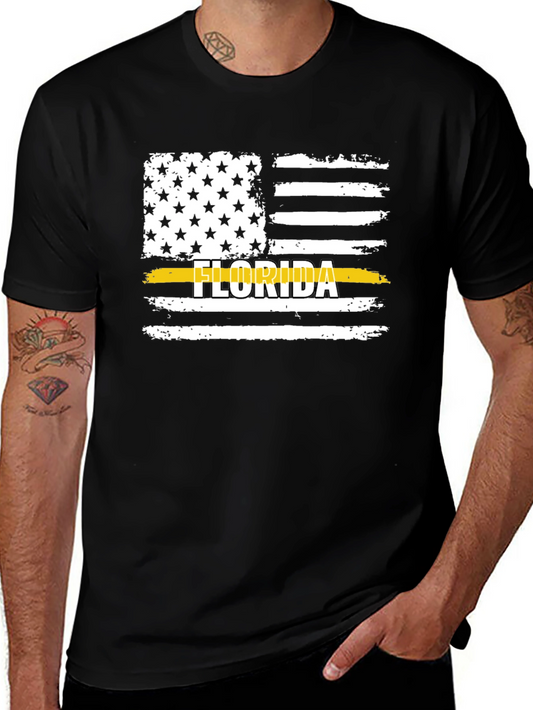 Florida Flag T-Shirt - Black - Patriotic Pride