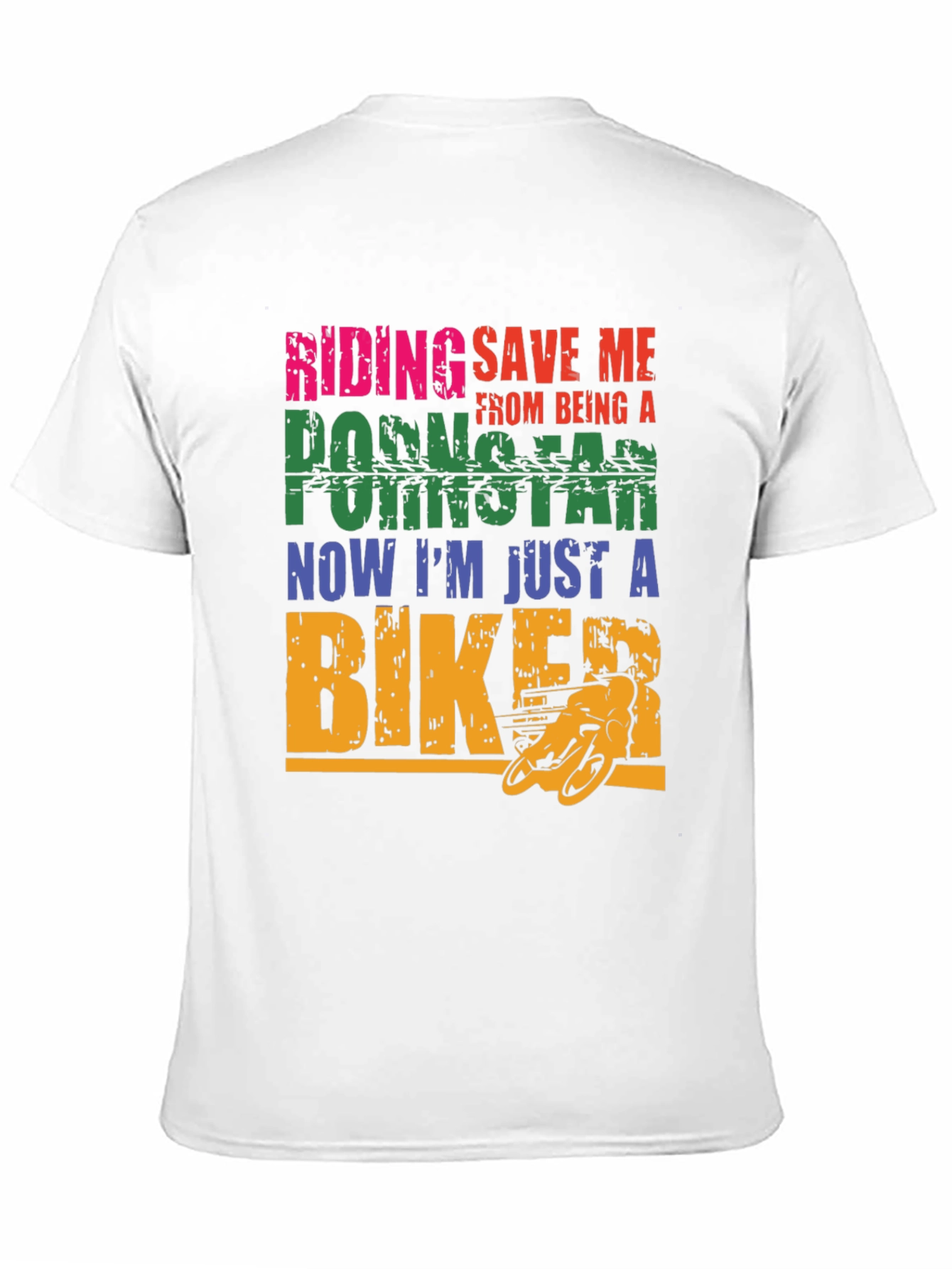 Riding Save Me Biker Graphic T-Shirt