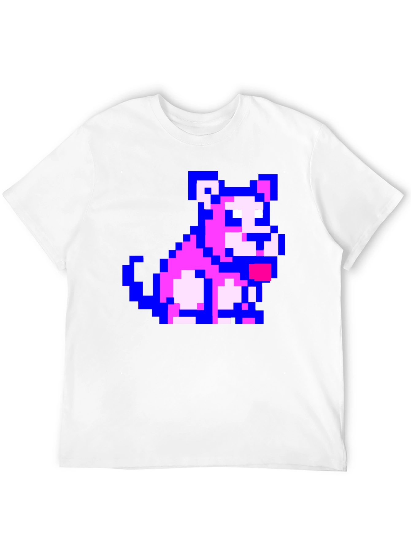 Pixel Dog Graphic Black T-Shirt
