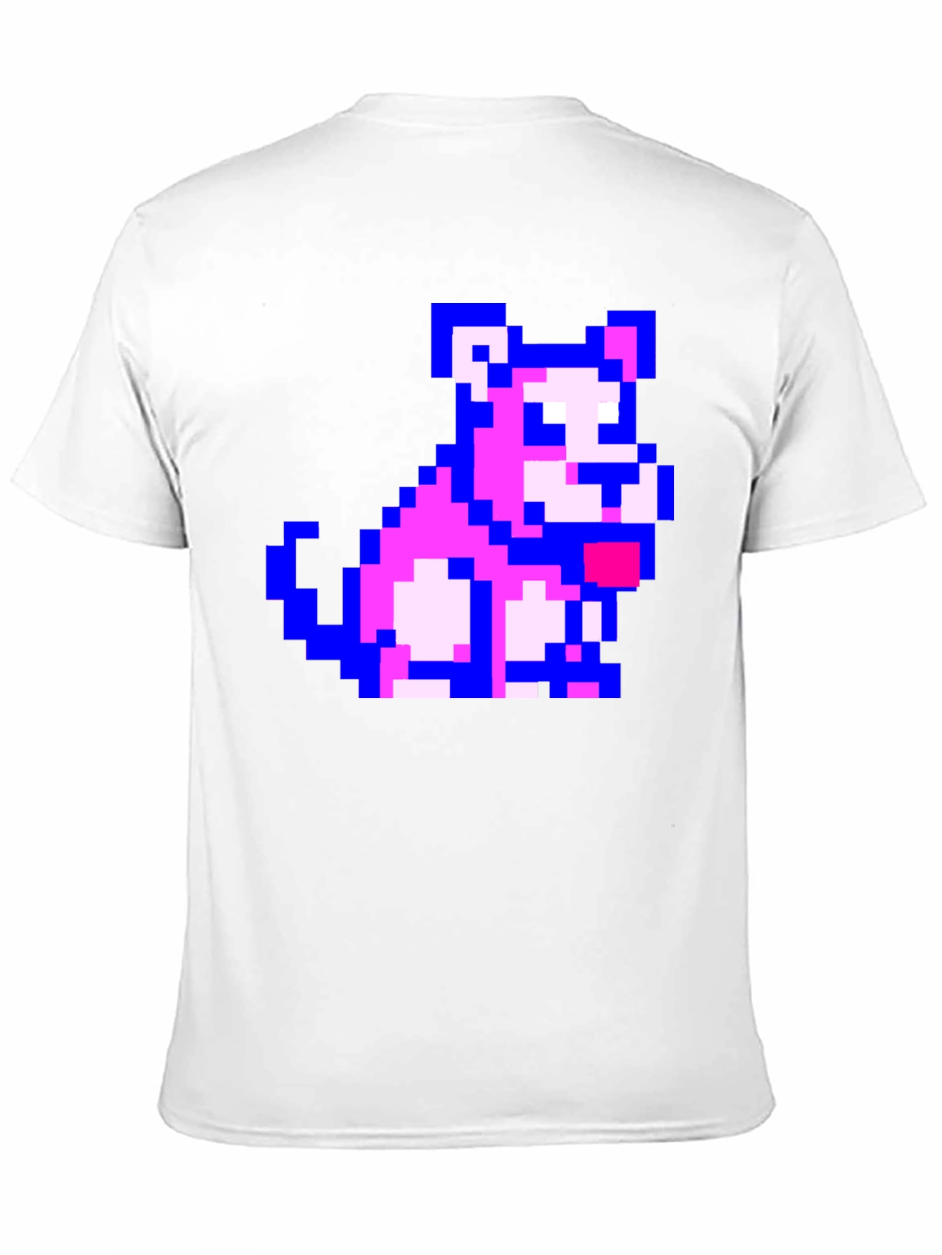 Pixel Dog Graphic Black T-Shirt