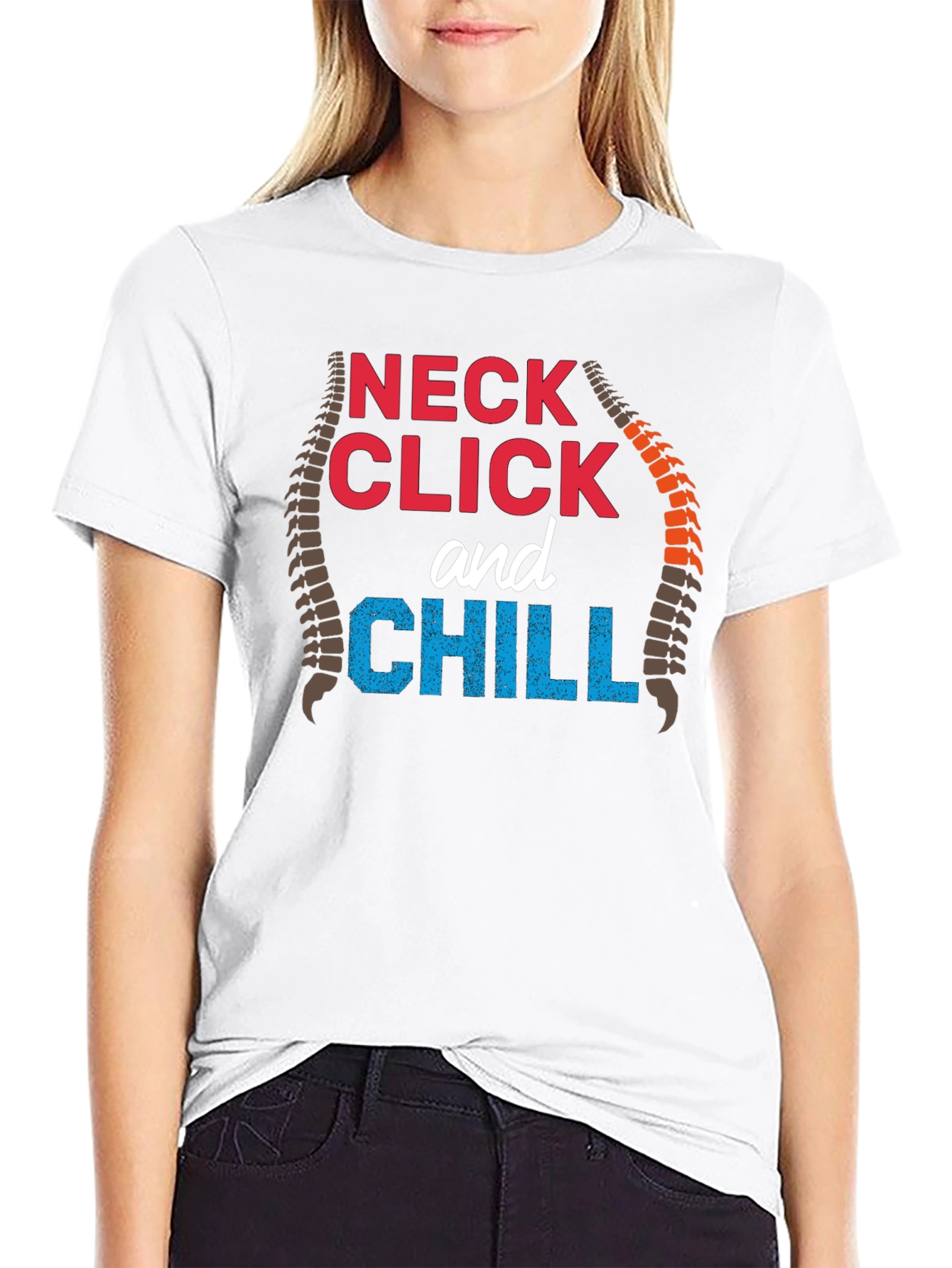 Neck Click and Chill Graphic T-Shirt