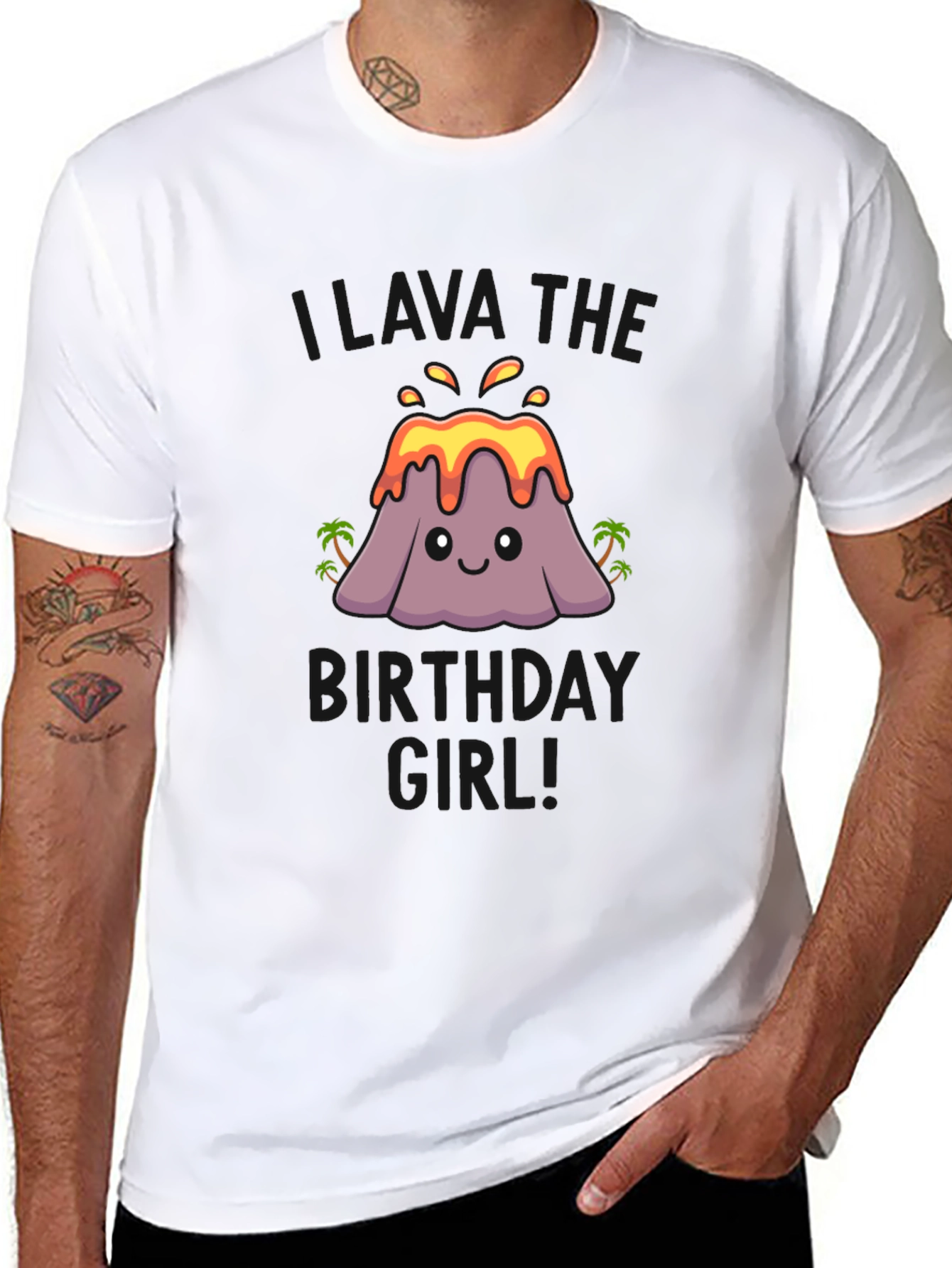 Volcano Birthday Girl T-Shirt