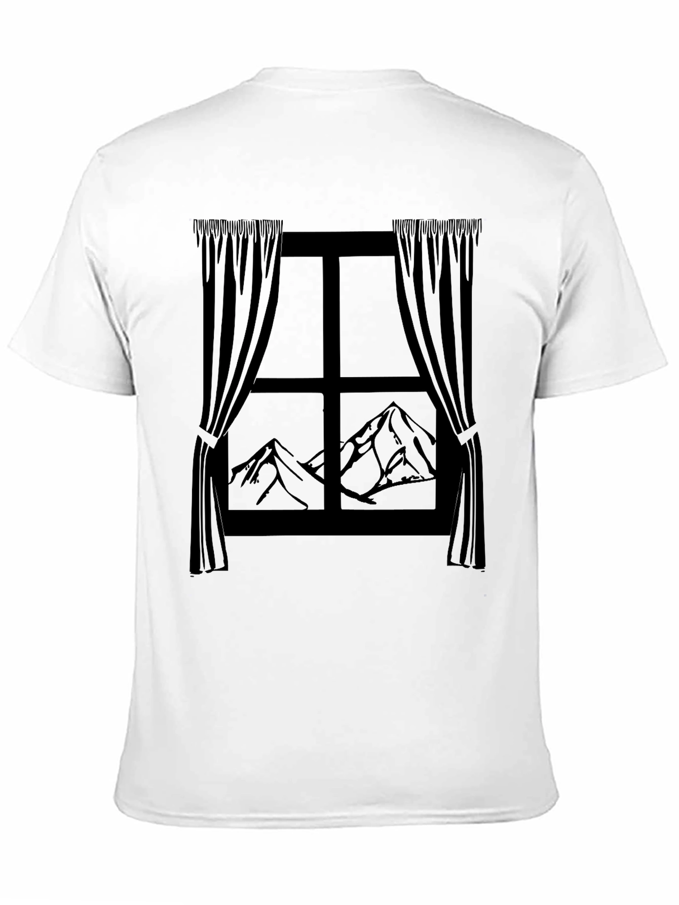 Mountain View T-Shirt - Window Scene Graphic Tee