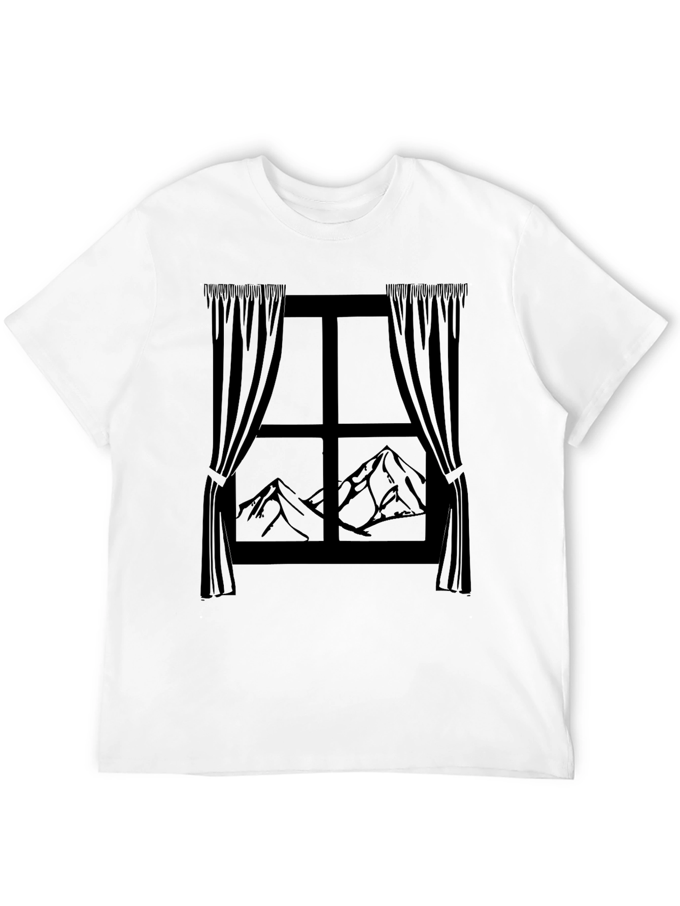 Mountain View T-Shirt - Window Scene Graphic Tee