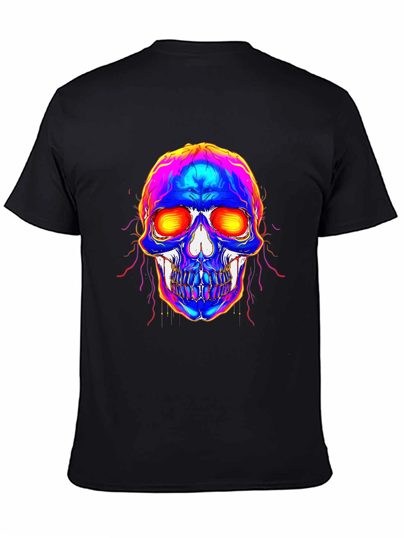 Vivid Skull Graphic Tee - Bold Statement Shirt