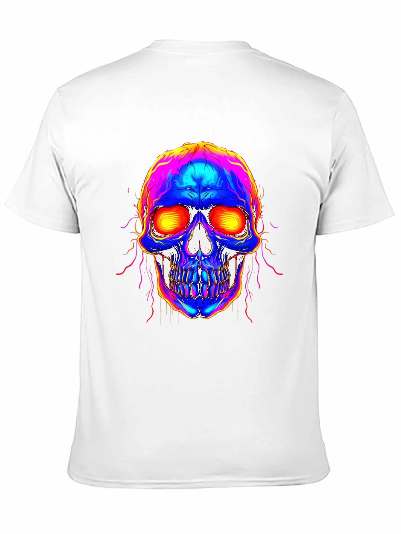 Vivid Skull Graphic Tee - Bold Statement Shirt