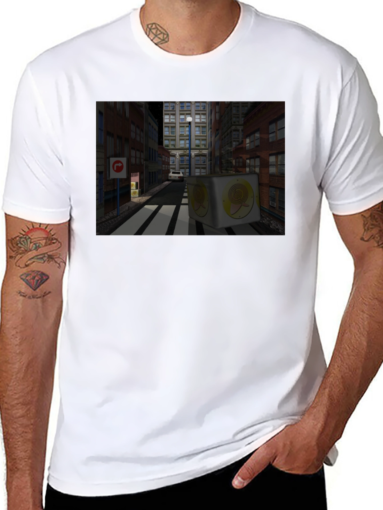 Cityscape Graphic Tee - Unique Urban Design