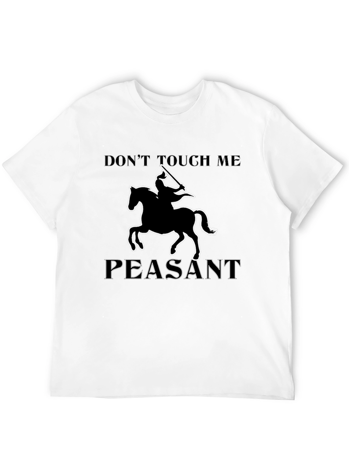 Dont Touch Me Peasant Black T-Shirt