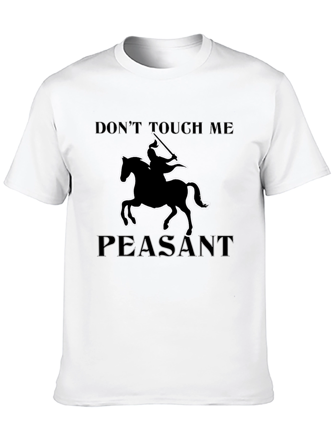 Dont Touch Me Peasant Black T-Shirt