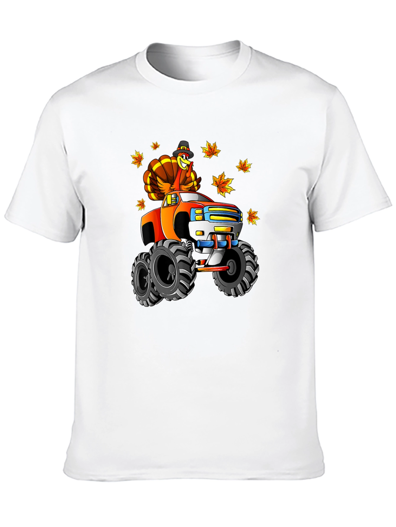 Thanksgiving Turkey Monster Truck Graphic Tee