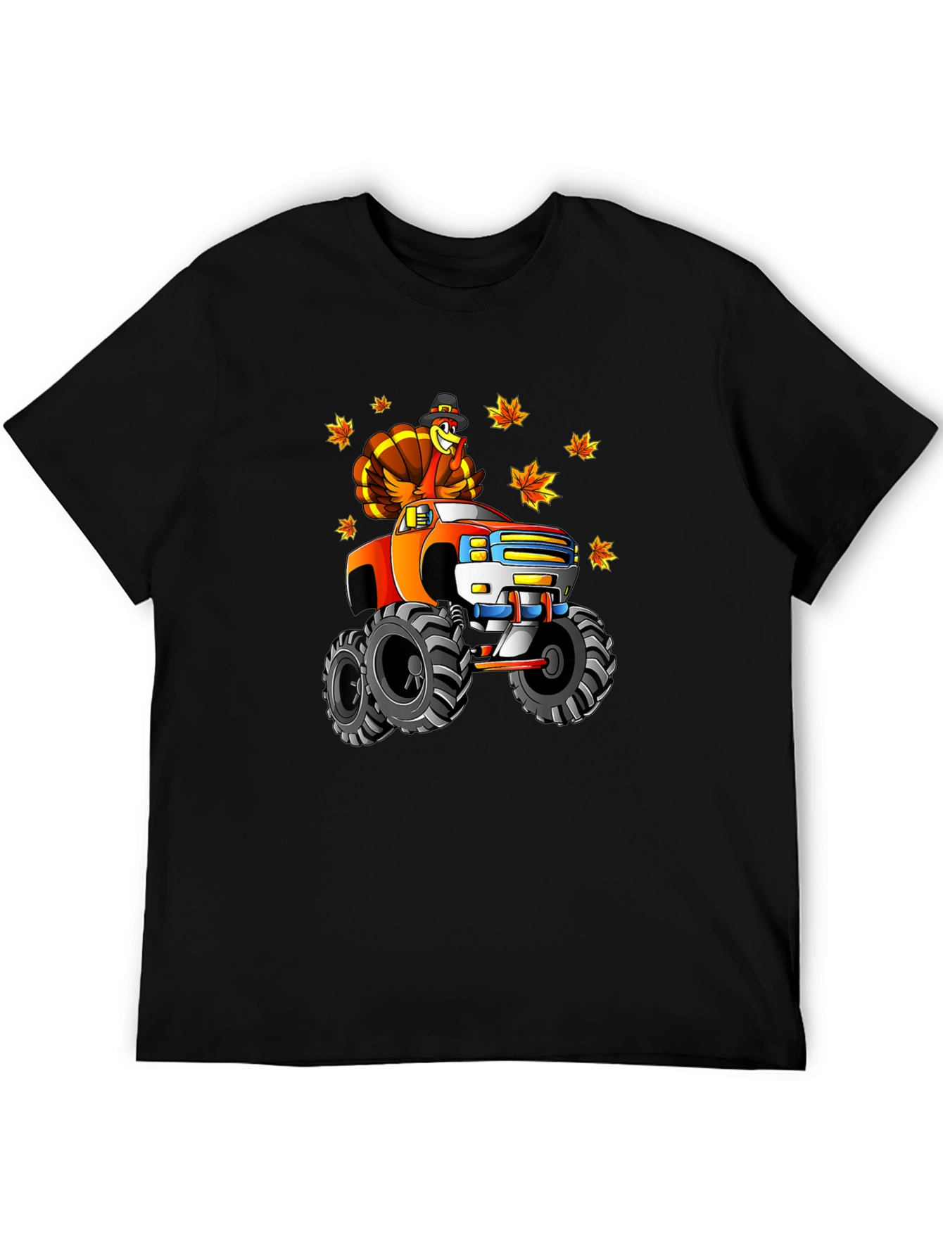 Thanksgiving Turkey Monster Truck Graphic Tee