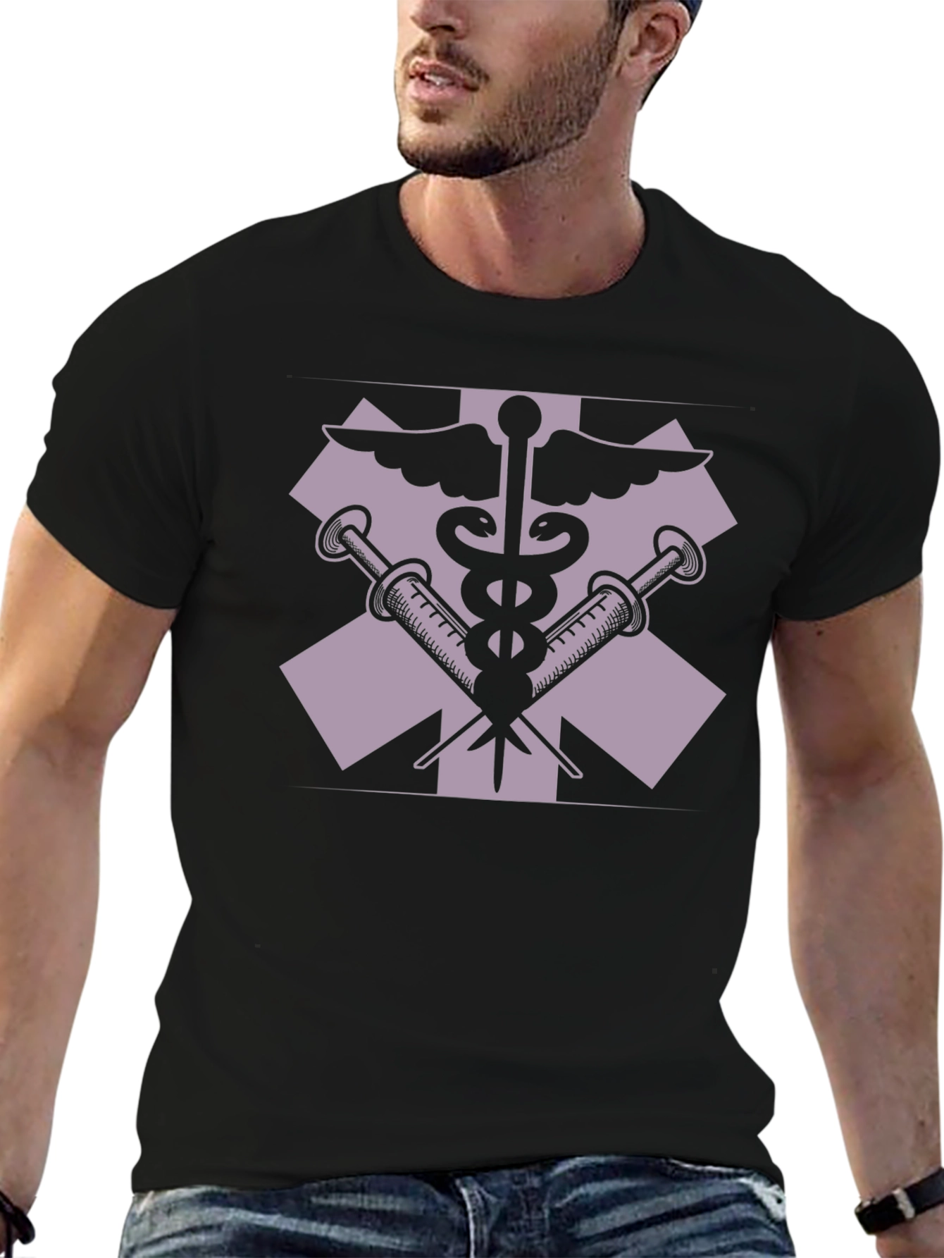 Medical Symbol T-Shirt - EMT Paramedic Design