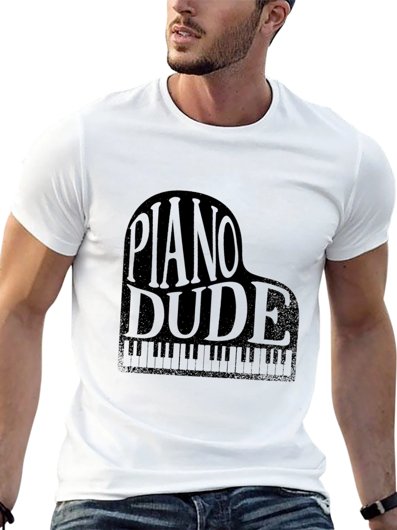 Piano Dude Graphic T-Shirt - Musician Tee