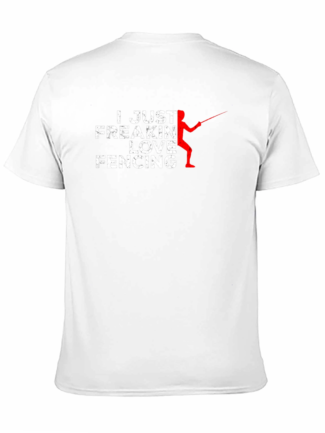 I Just Freakin Love Fencing Black T-Shirt