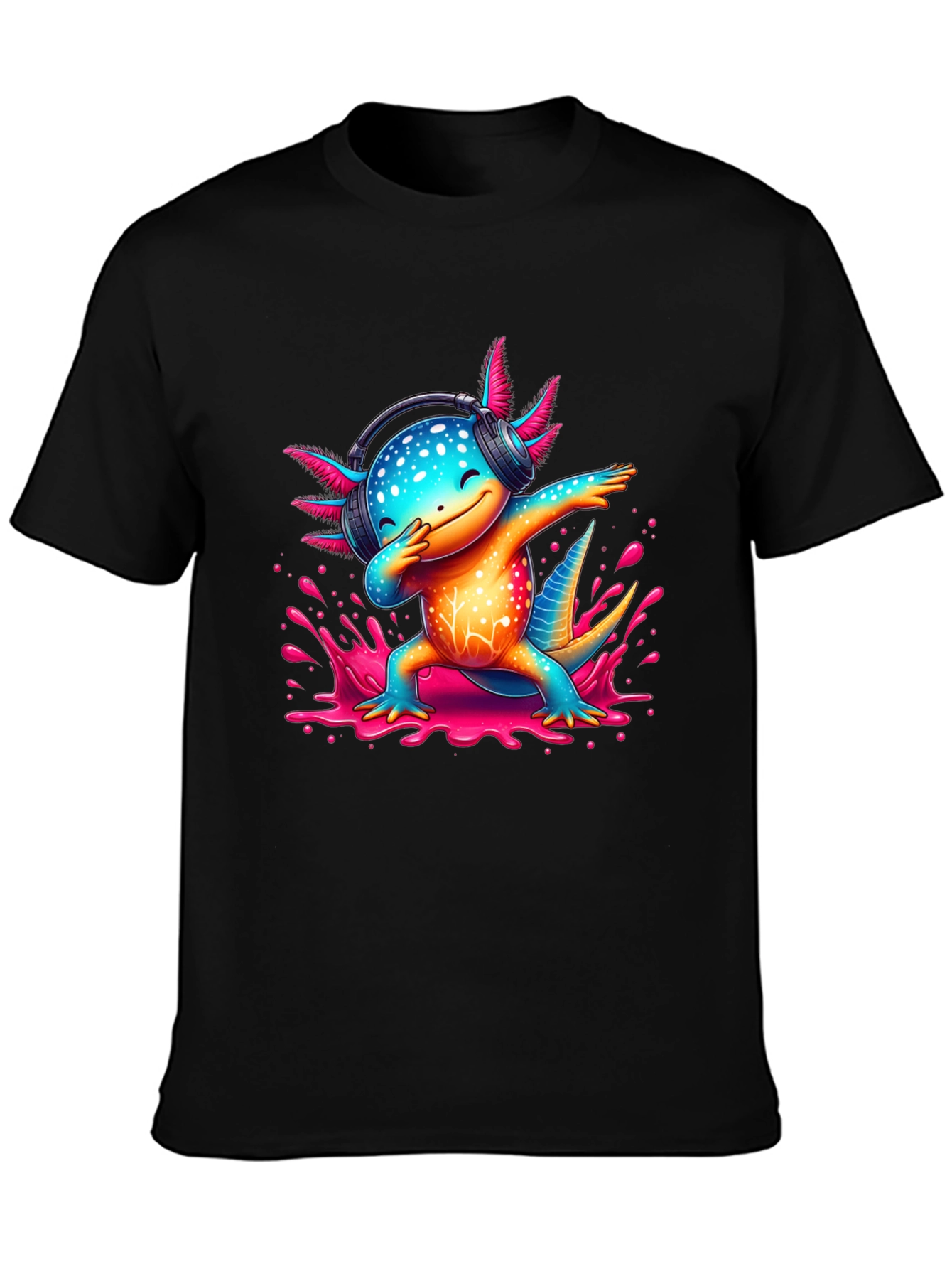 Dabbing Axolotl Graphic Tee