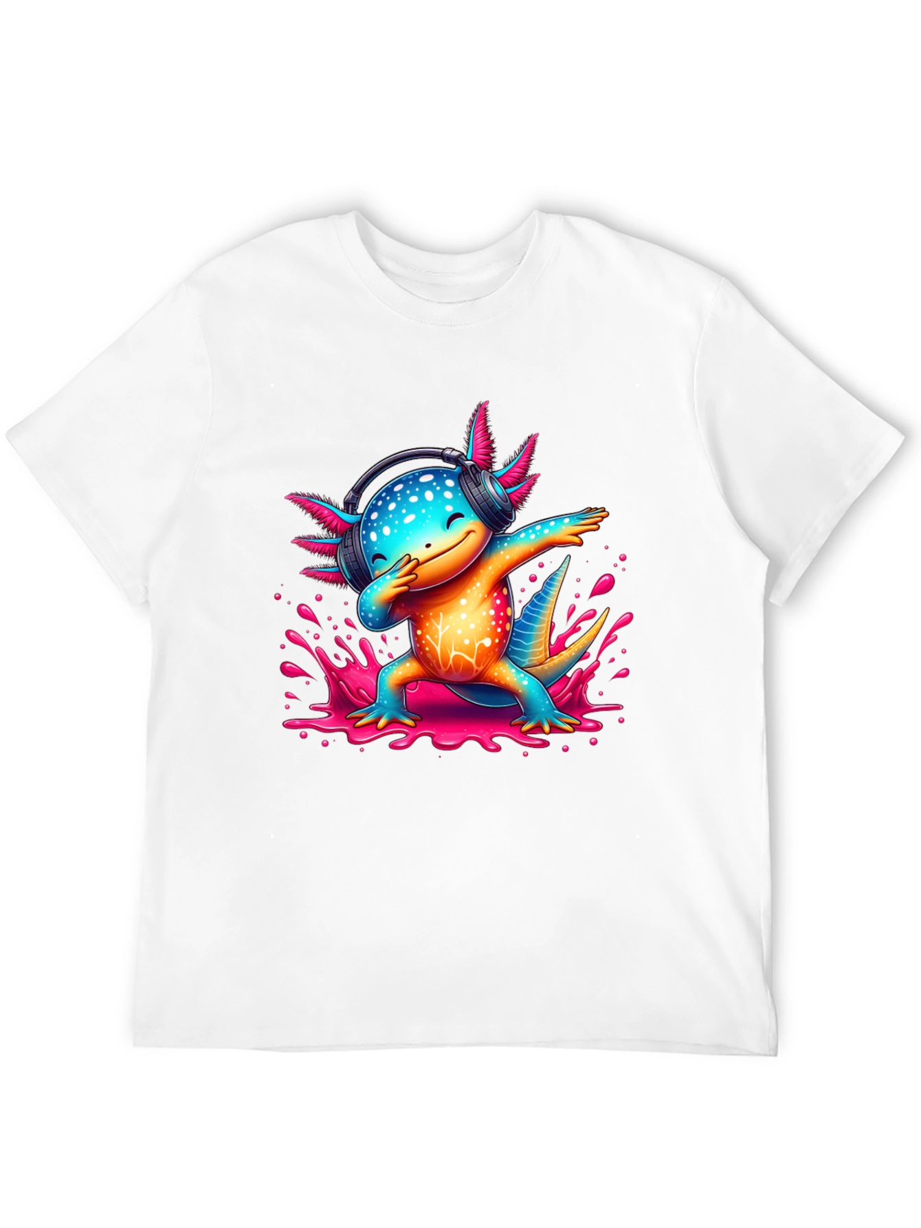 Dabbing Axolotl Graphic Tee