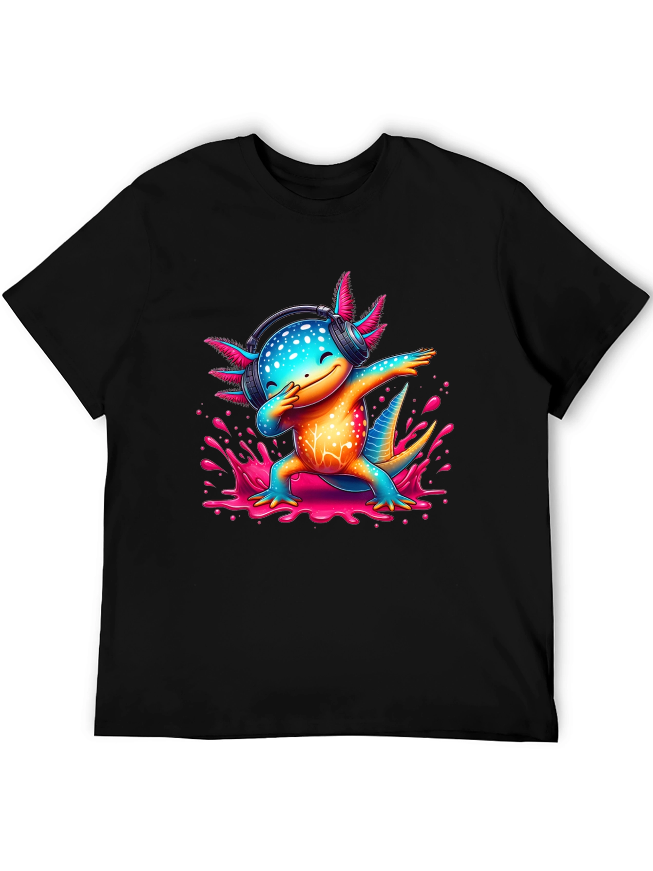 Dabbing Axolotl Graphic Tee