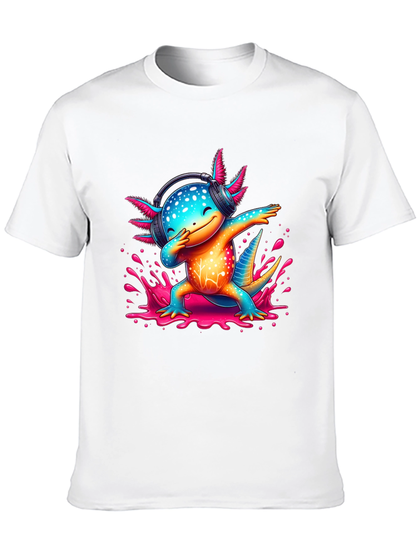Dabbing Axolotl Graphic Tee
