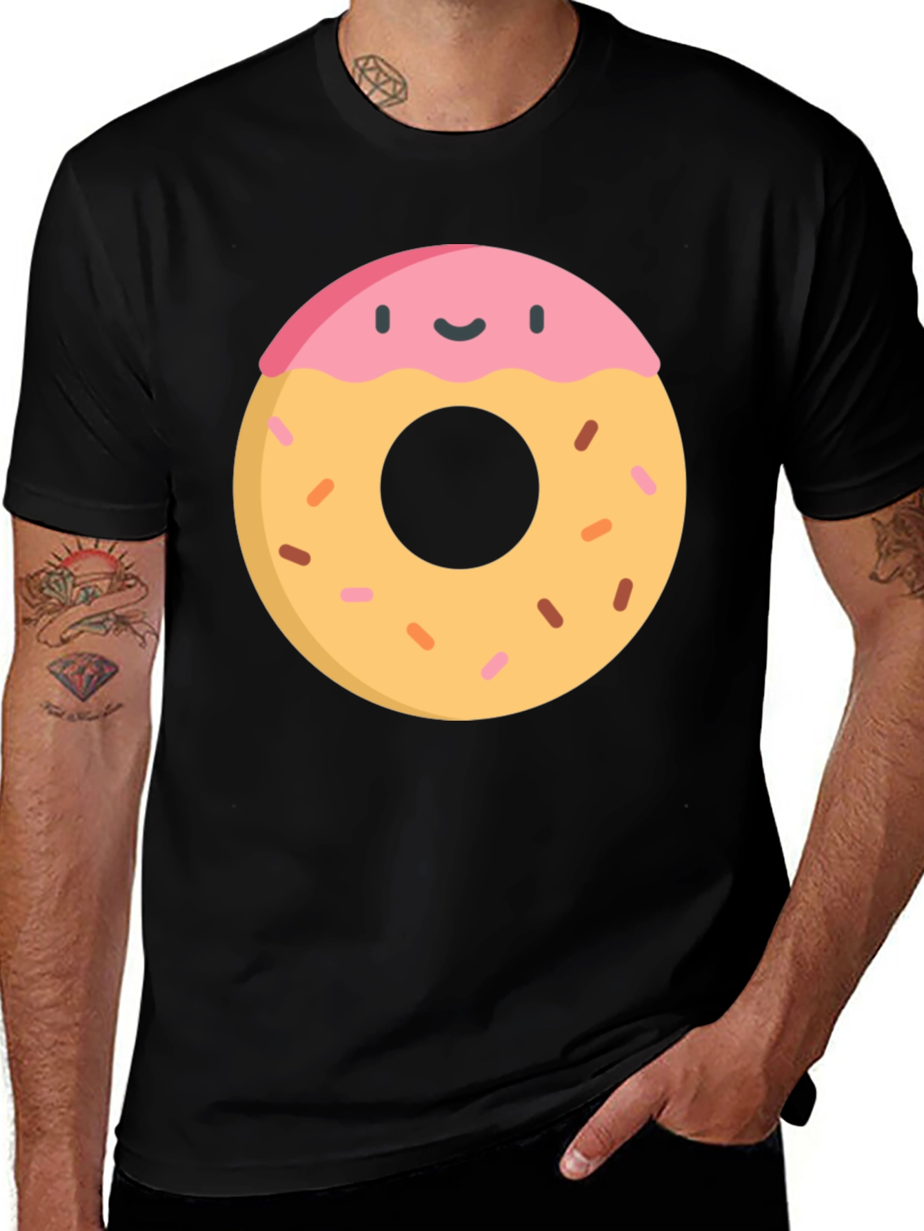 Donut Graphic Tee - Fun & Delicious Style!