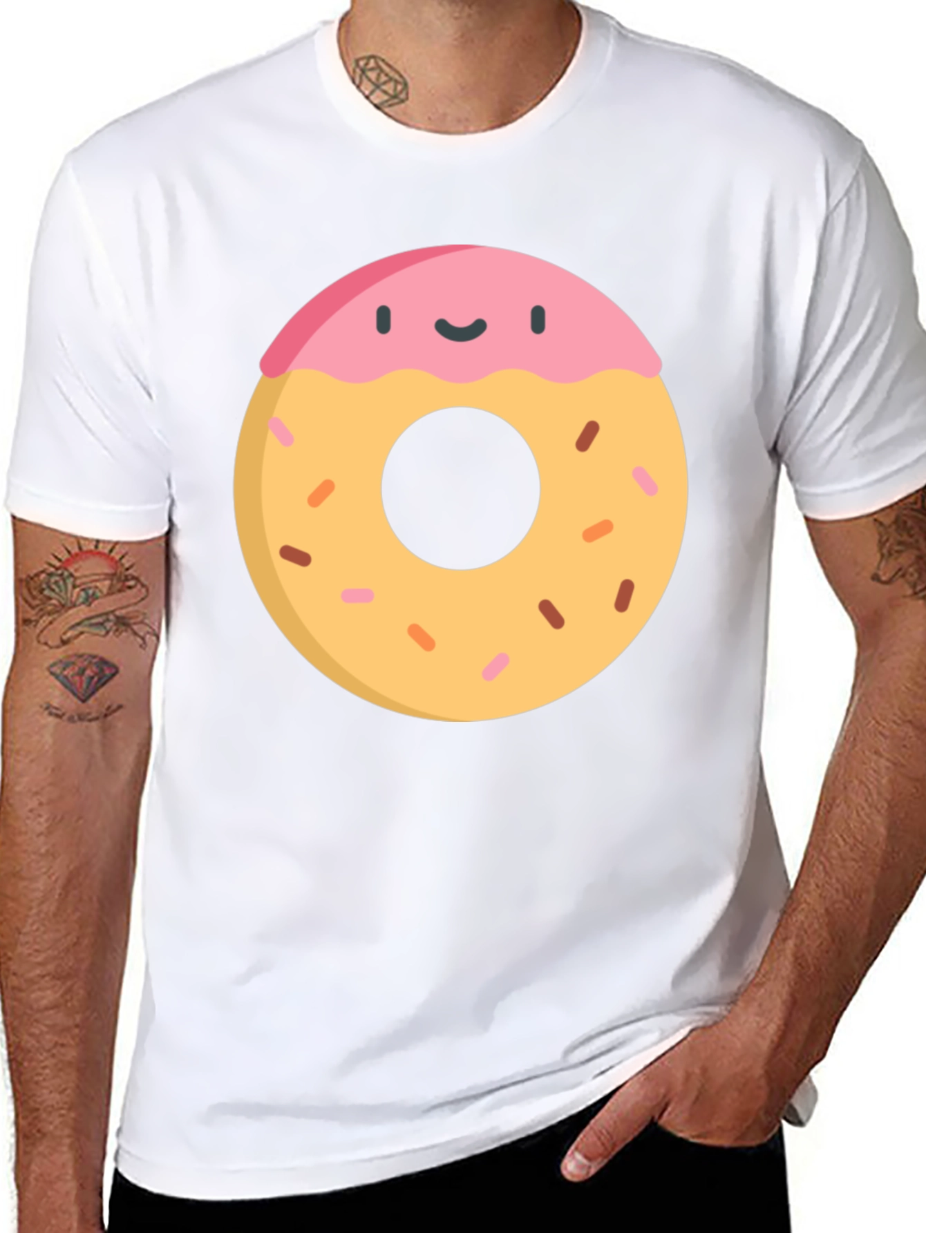 Donut Graphic Tee - Fun & Delicious Style!