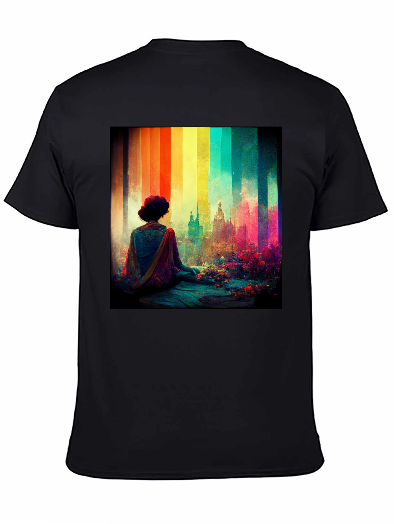 Rainbow Cityscape Graphic Tee