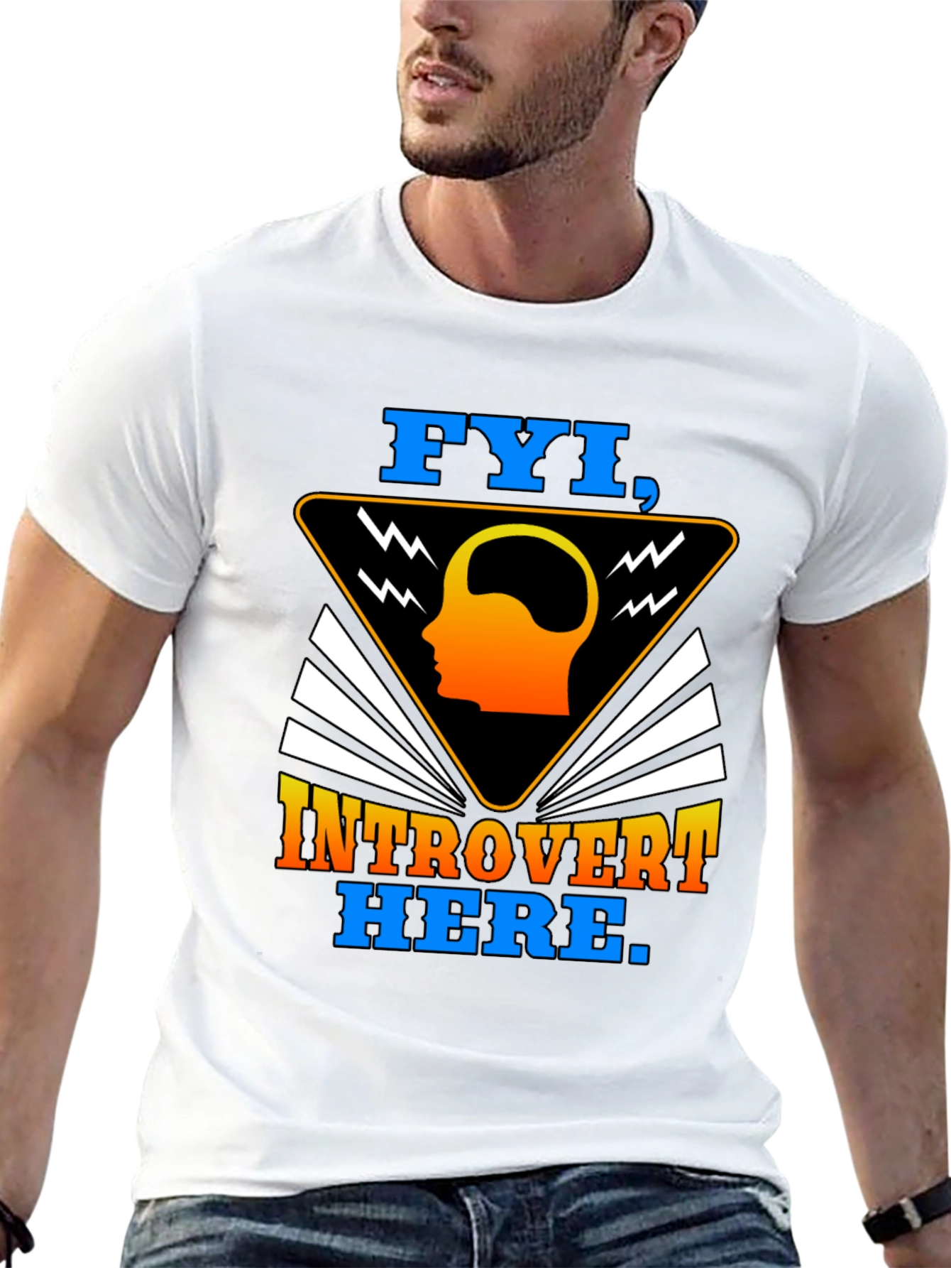 Introvert Here Graphic Tee - FYI Introvert T-Shirt