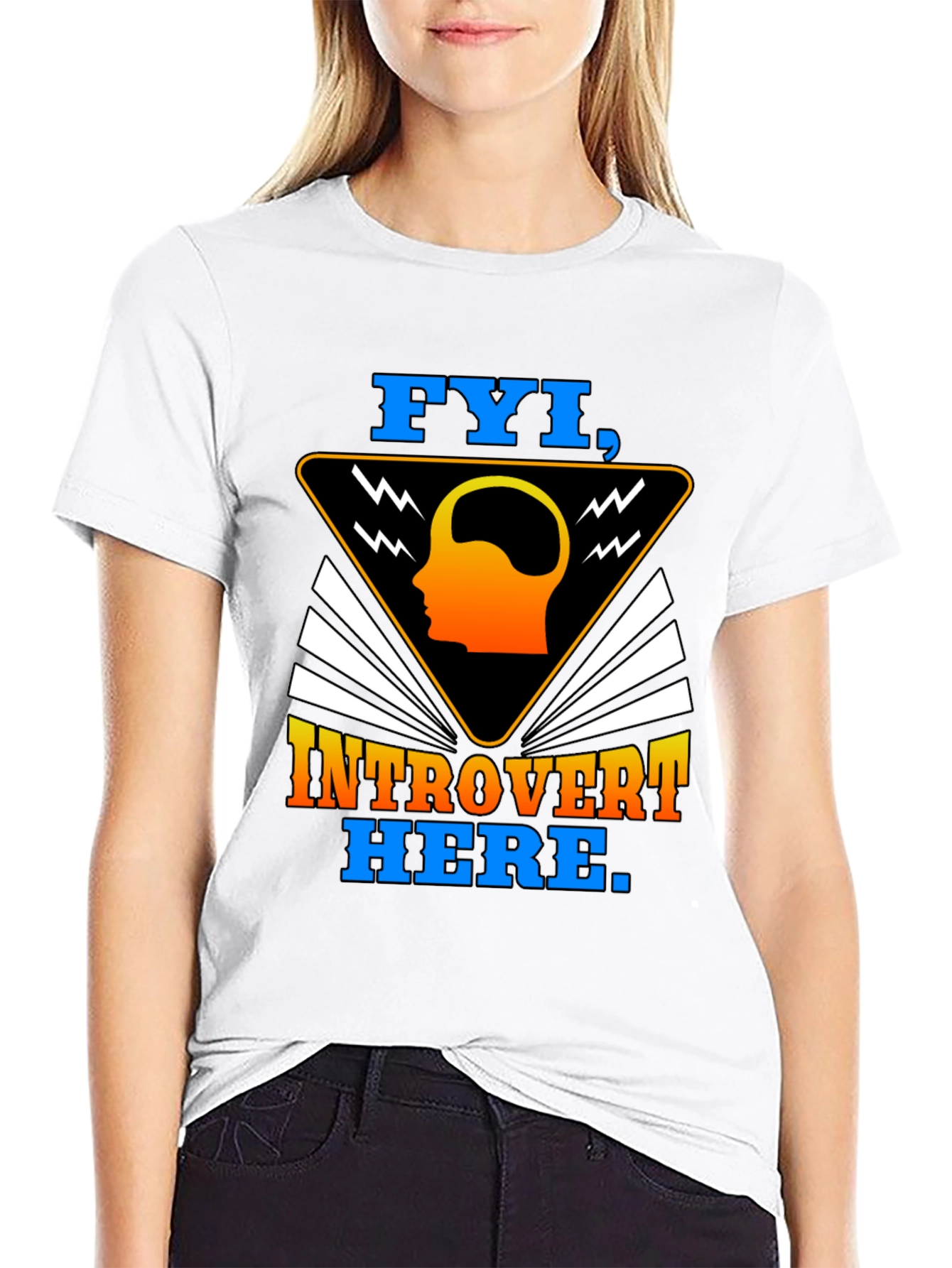 Introvert Here Graphic Tee - FYI Introvert T-Shirt