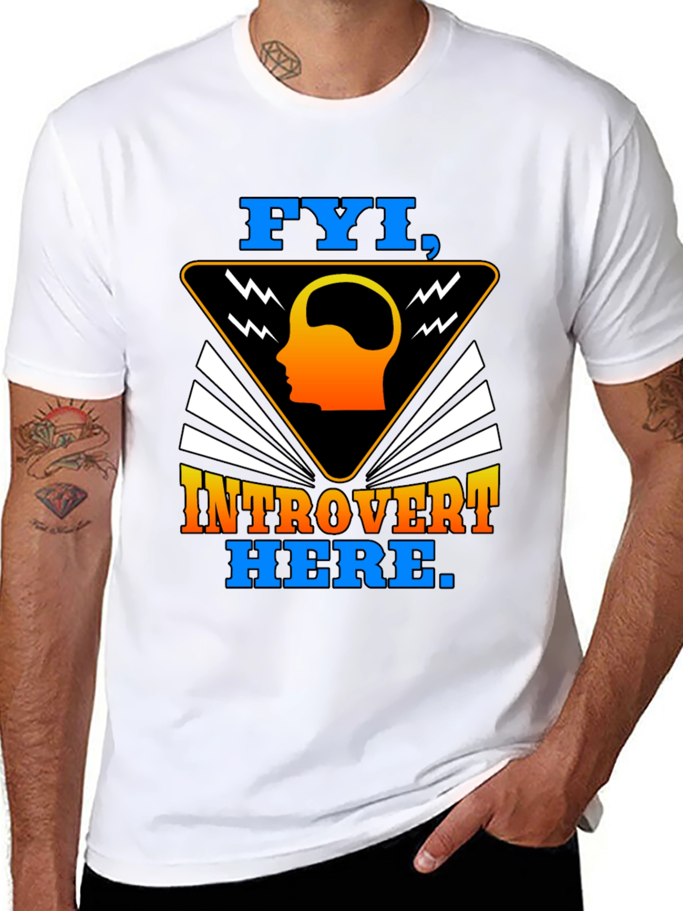 Introvert Here Graphic Tee - FYI Introvert T-Shirt