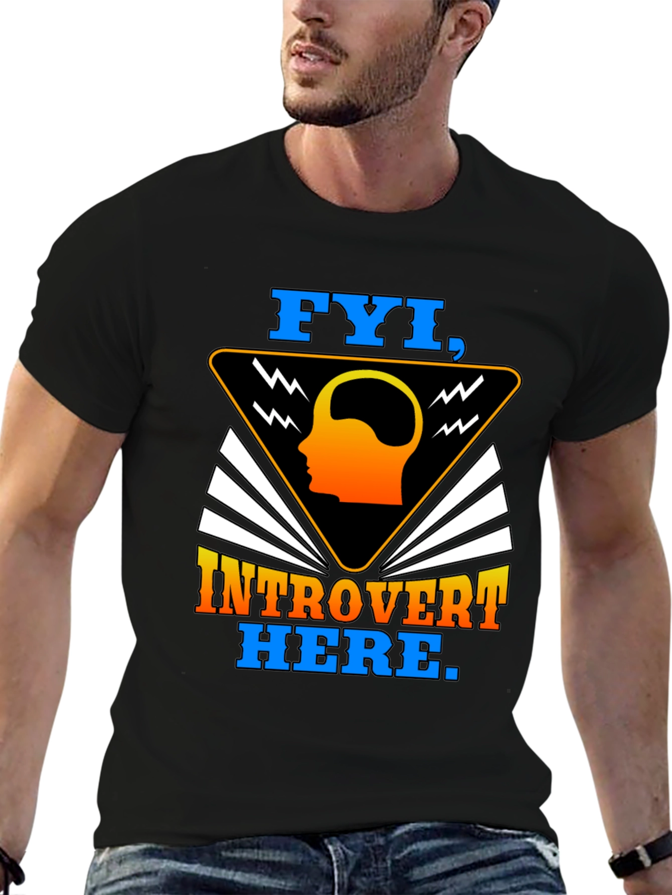 Introvert Here Graphic Tee - FYI Introvert T-Shirt