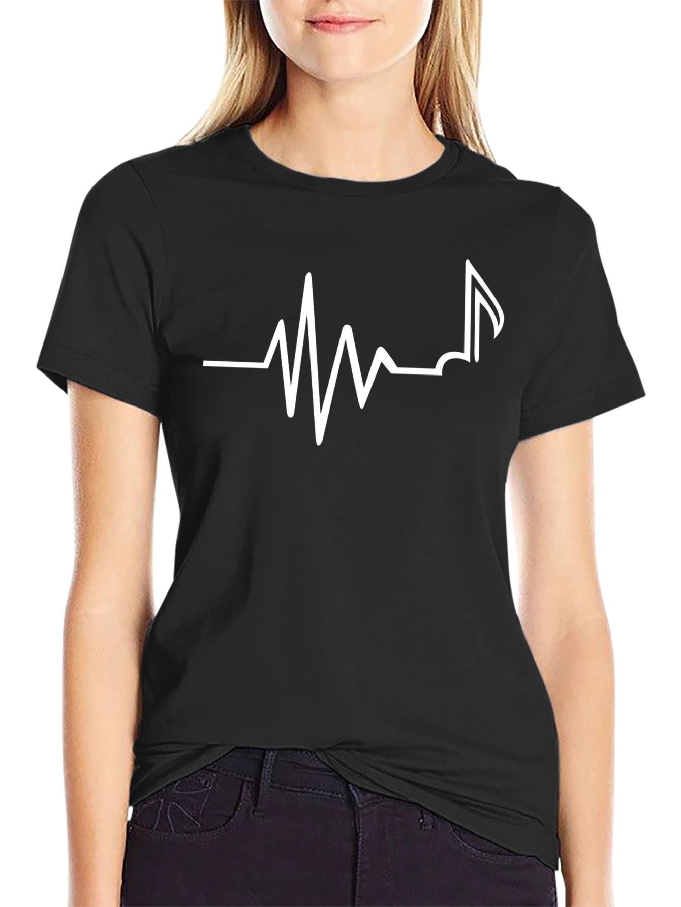 Music Heartbeat Tee - Rhythm of Life Graphic T-Shirt
